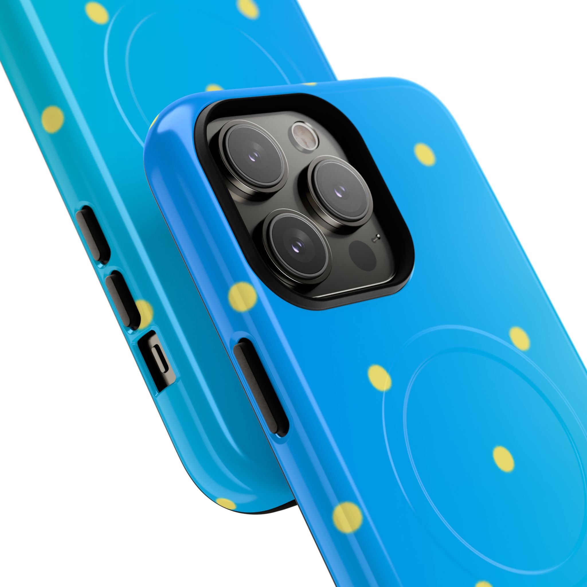 Cyan Sun Dots · Tough+ Phone Case for iPhone · Magsafe