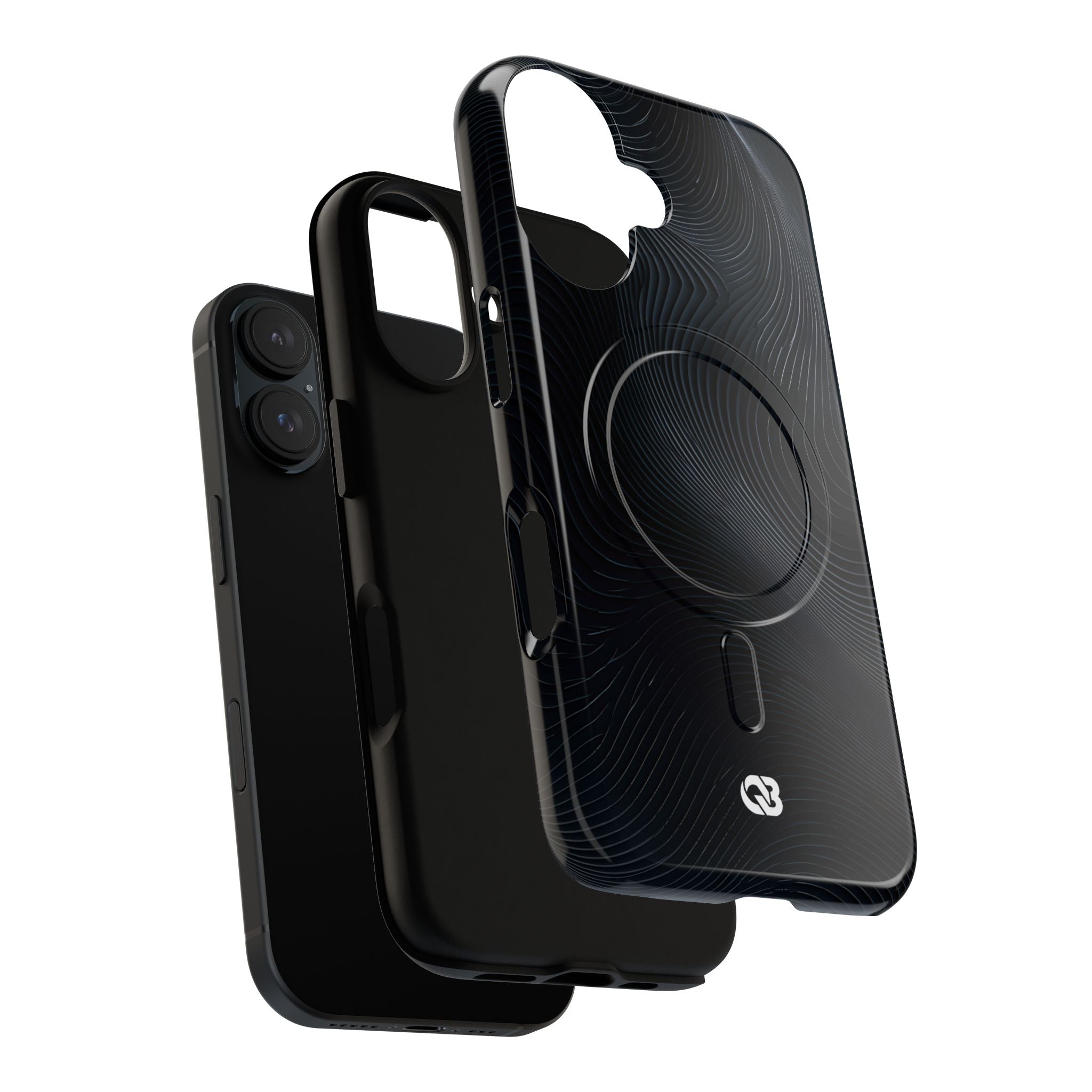 Black Tough 2.0 Magsafe Phone Case for iPhone - Obsidian Ridge Flux
