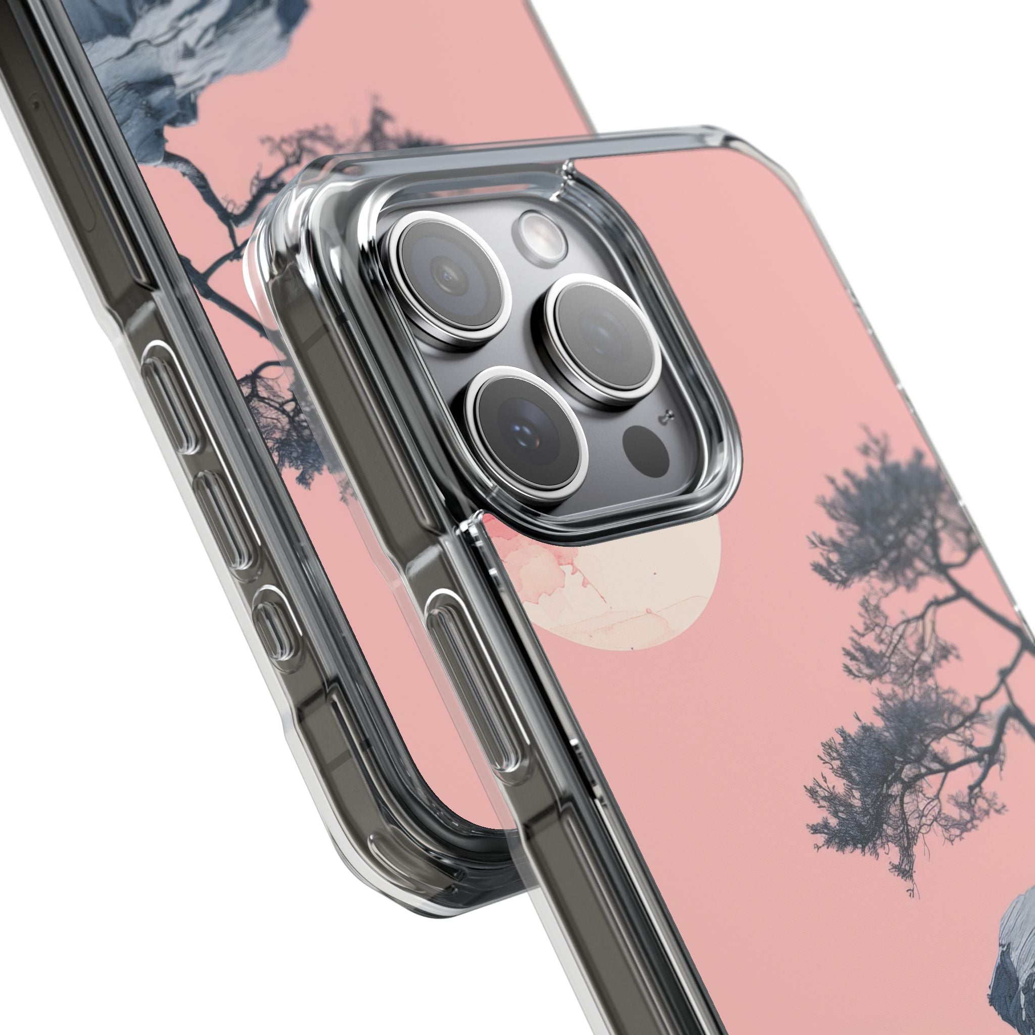 Crimson Moon Tree iPhone 15 Pro Max Case - Impact