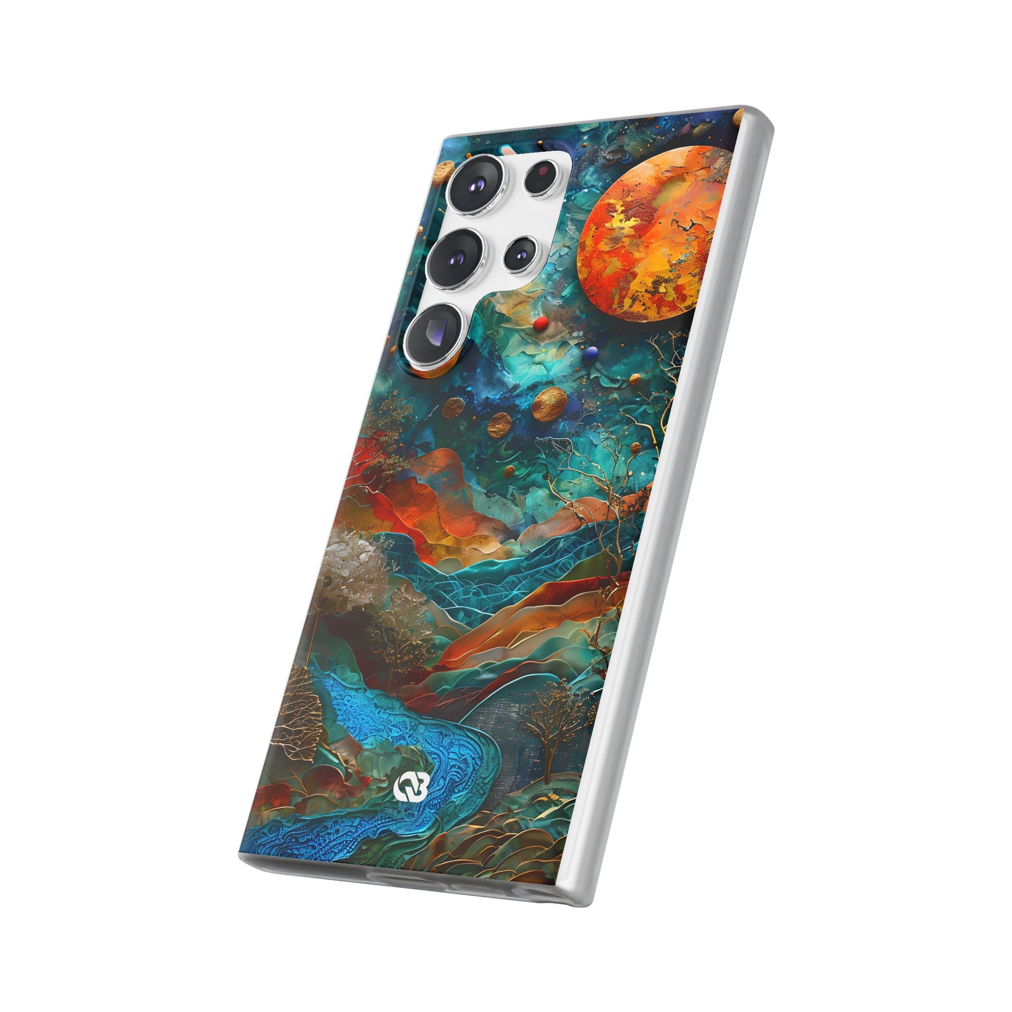 Copper Horizon Drift · Soft Phone Case for Samsung