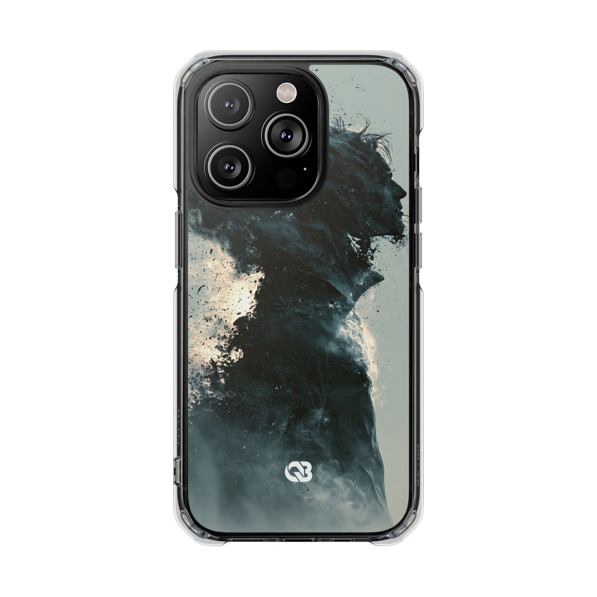 Ashen Dissolution · Clear Impact Magnetic Phone Case for iPhone · Black