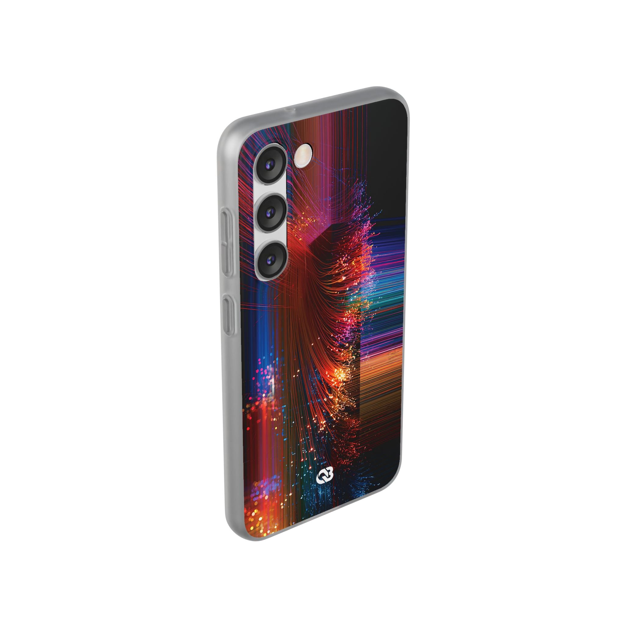 Black Lite Phone Case for Samsung - Cyber Optic Streak