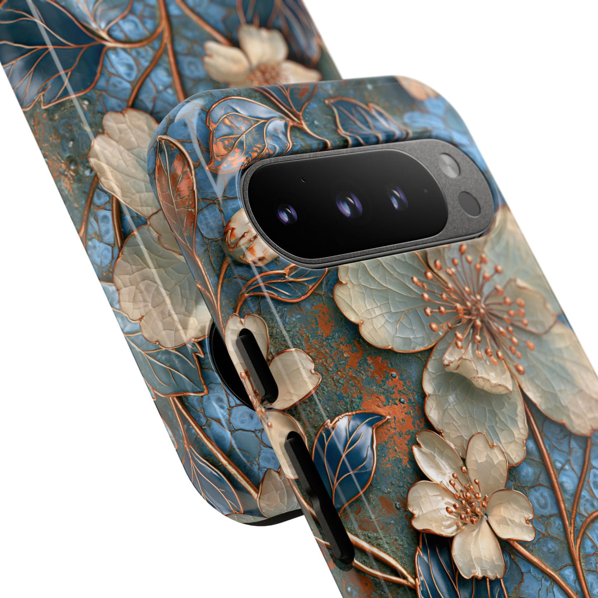 Gilded Blossom Reverie · Tough Phone Case for Pixel · Teal