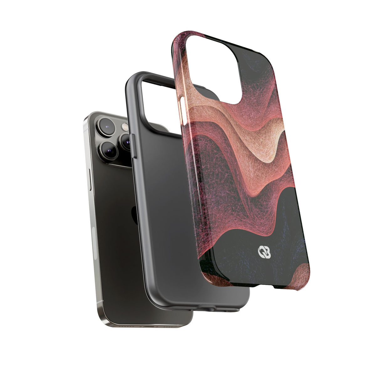 Rose Contour Waves · Tough Phone Case for iPhone · Pink