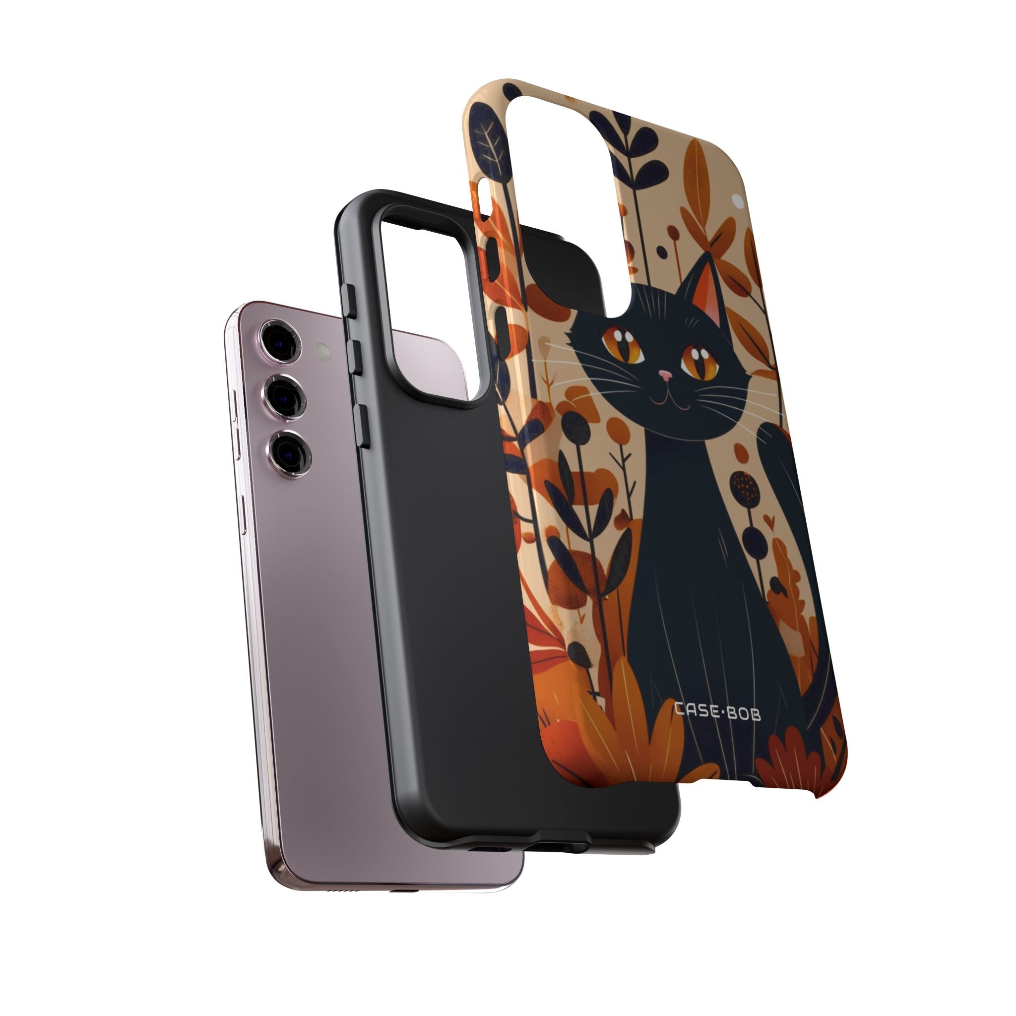 Schwarze Katze Glow Samsung S23 Plus Case - Tough