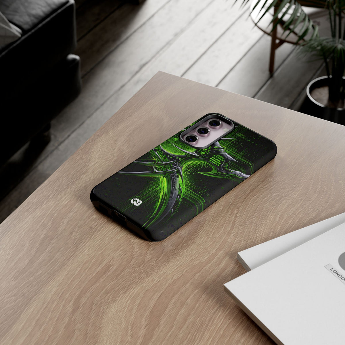 Cyber Sigil Grid · Tough Phone Case for Samsung · Green