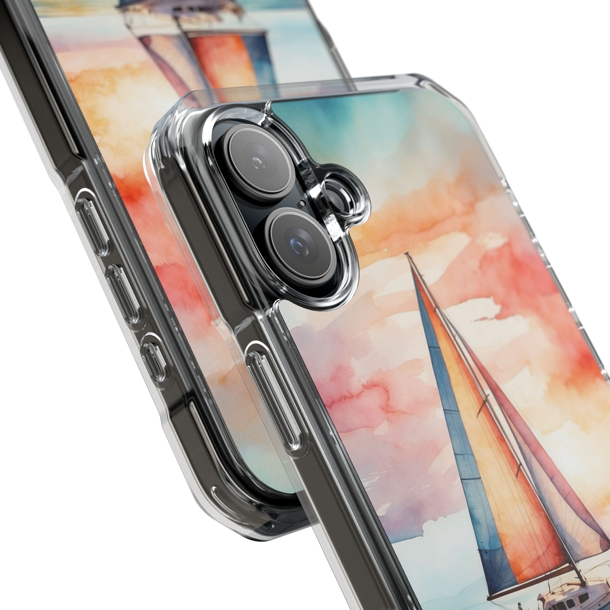 Crimson Horizon Sail · Impact Phone Case for iPhone · Magsafe