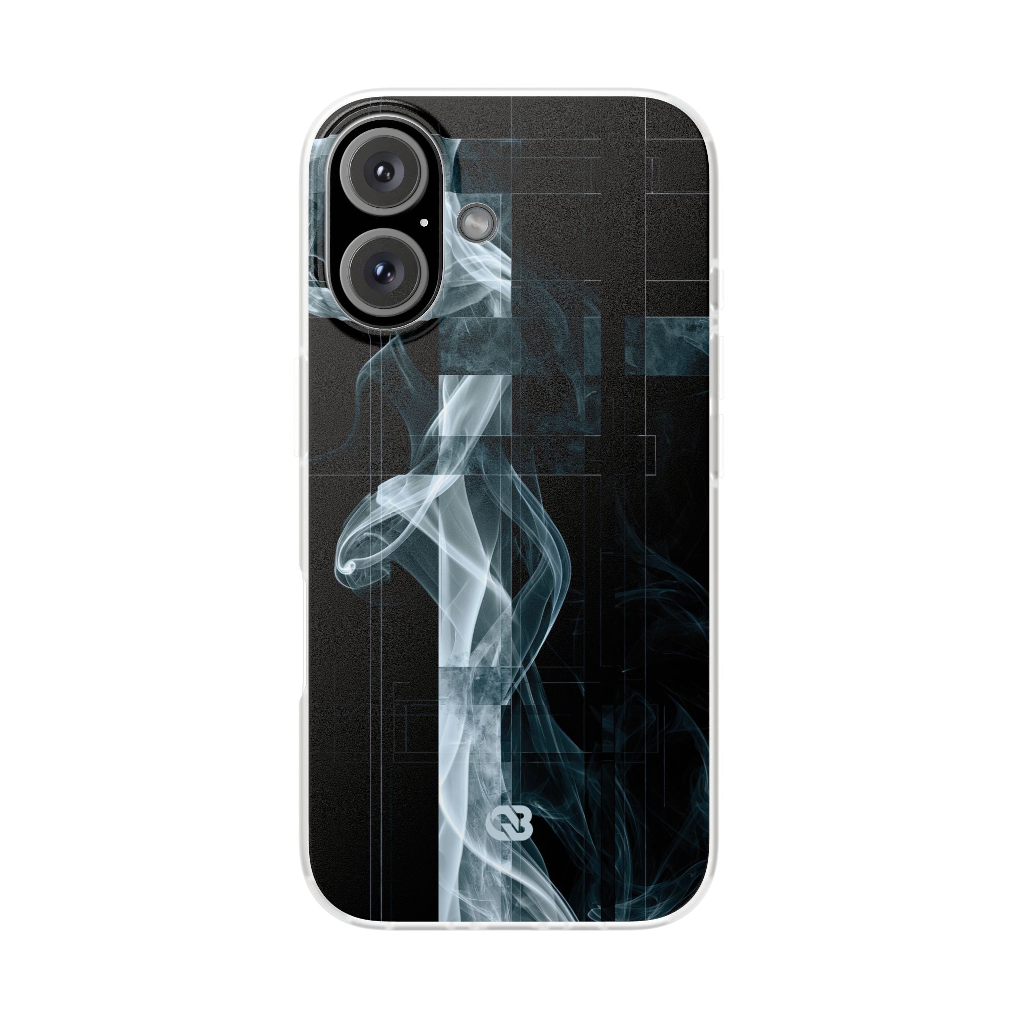Black Lite Phone Case for iPhone - Arctic Vapor Grid