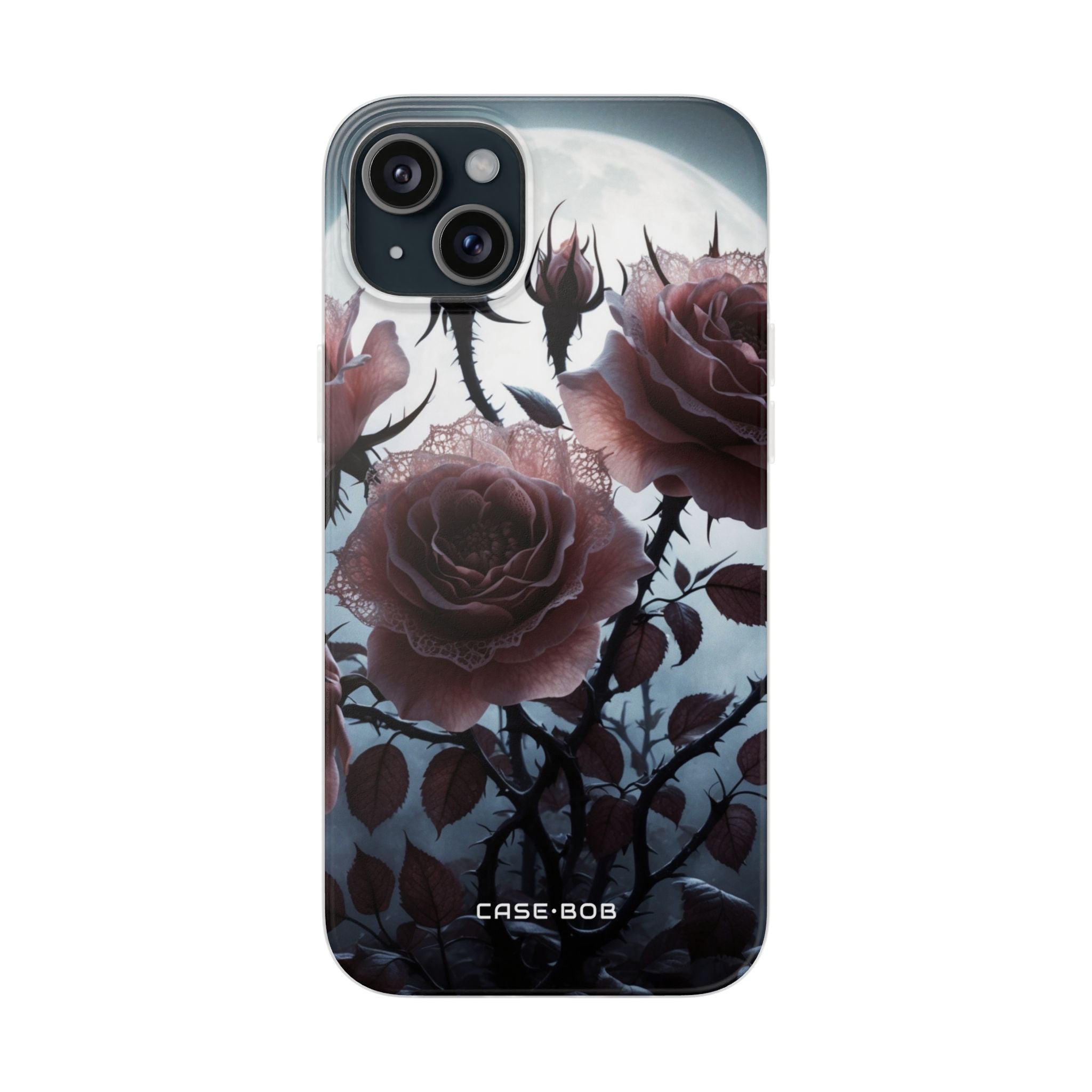 Leuchtende Rosen-Dornen iPhone 15 Plus Case - Soft