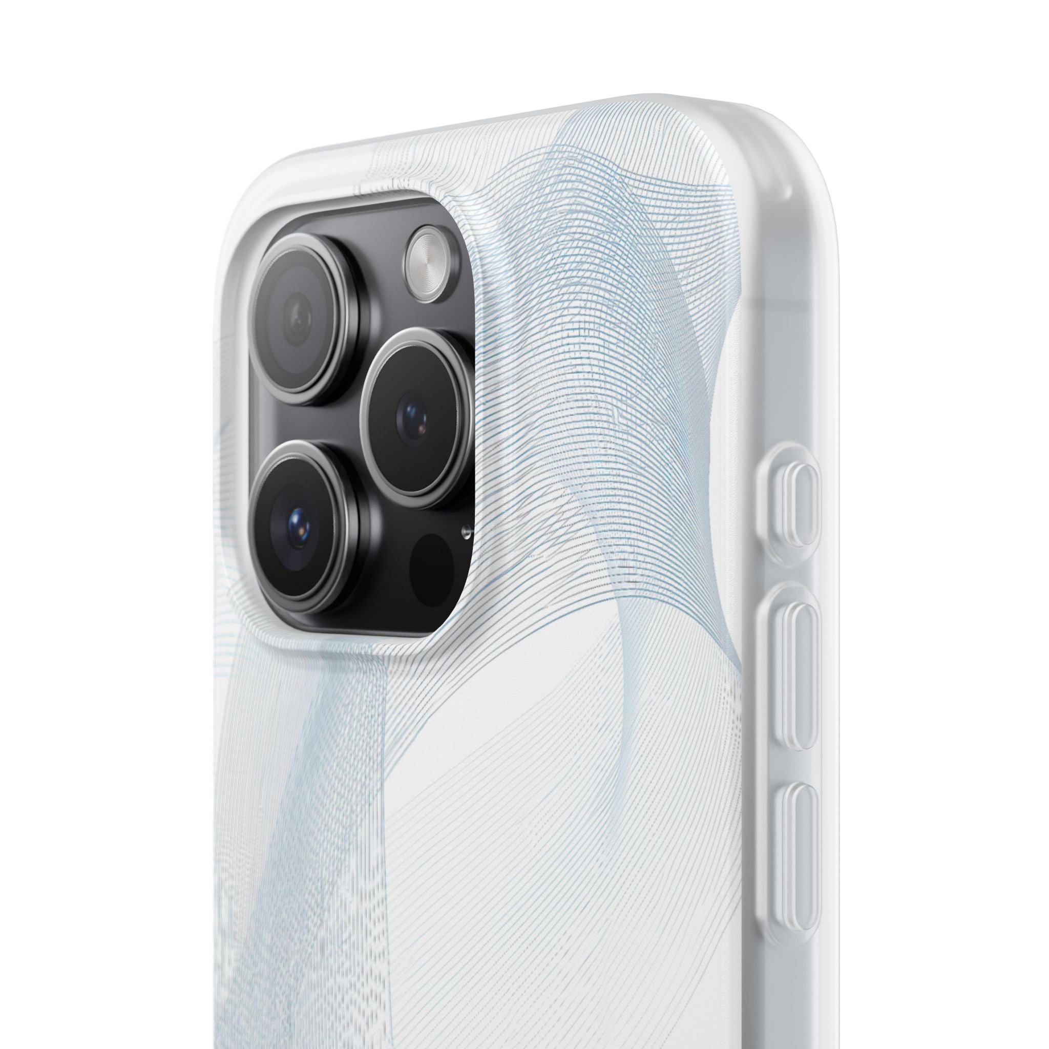 White Lite Phone Case for iPhone - Arctic Line Current