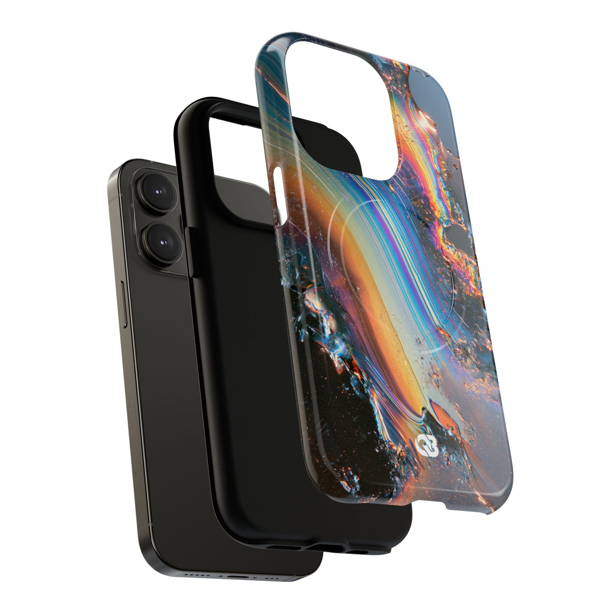 Prismatic Aura Flow · Tough 2.0 Magnetic Phone Case for iPhone · Blue