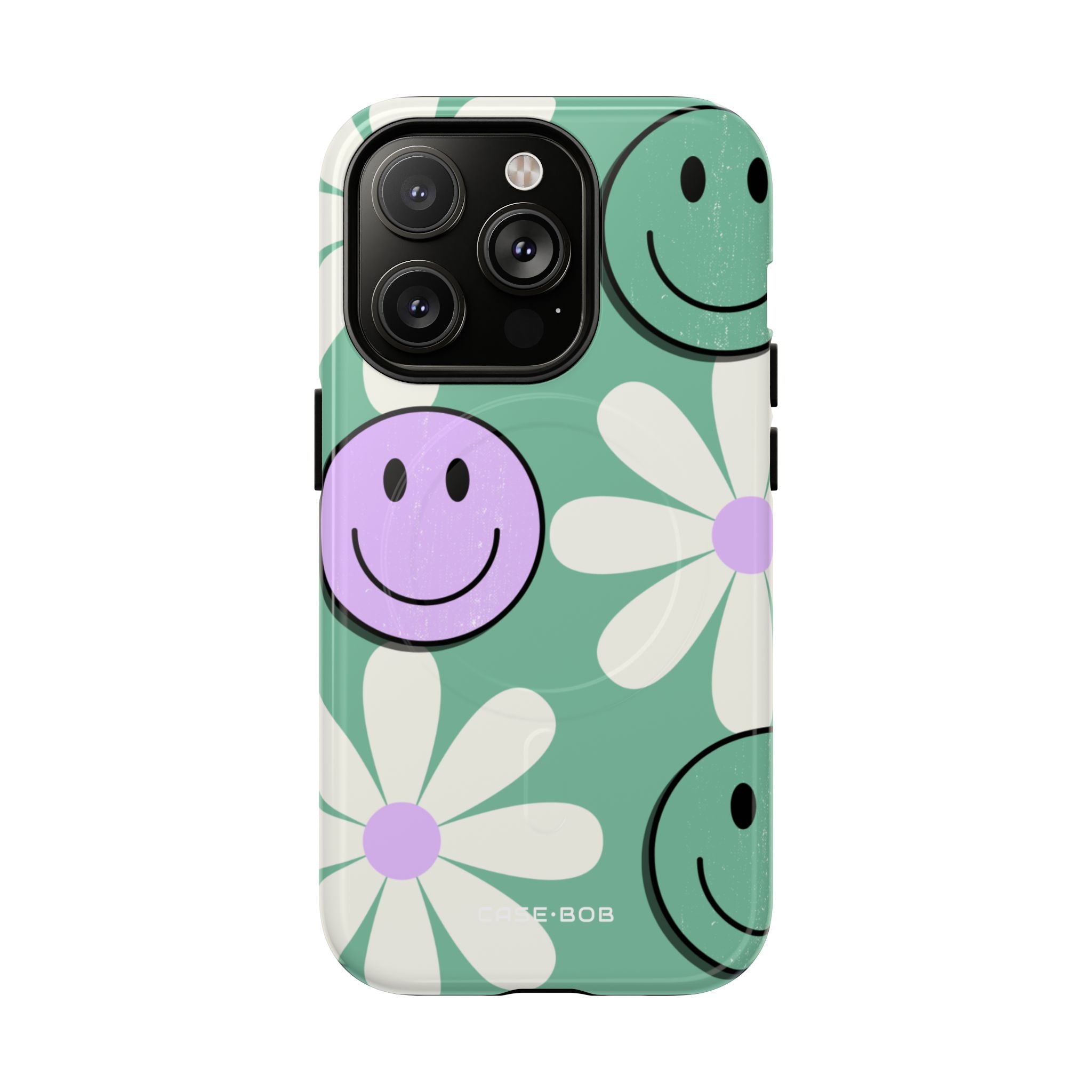 Smiley Daisy Glow iPhone 14 Pro Cover - Tough+