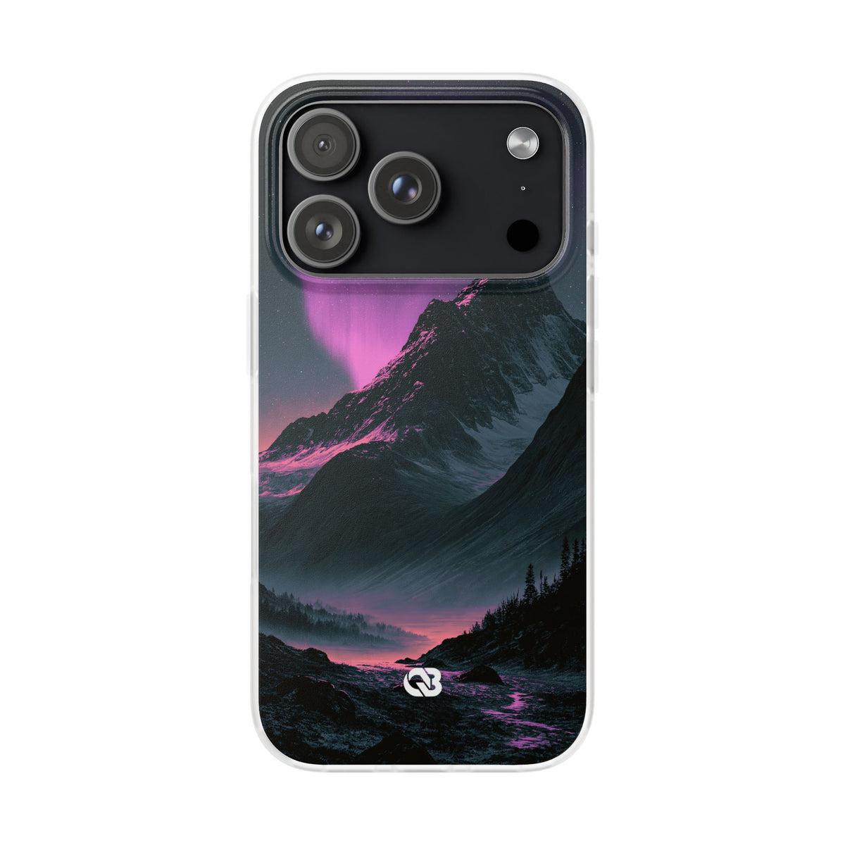 Arctic Aurora Summit · Lite Phone Case for iPhone · Black