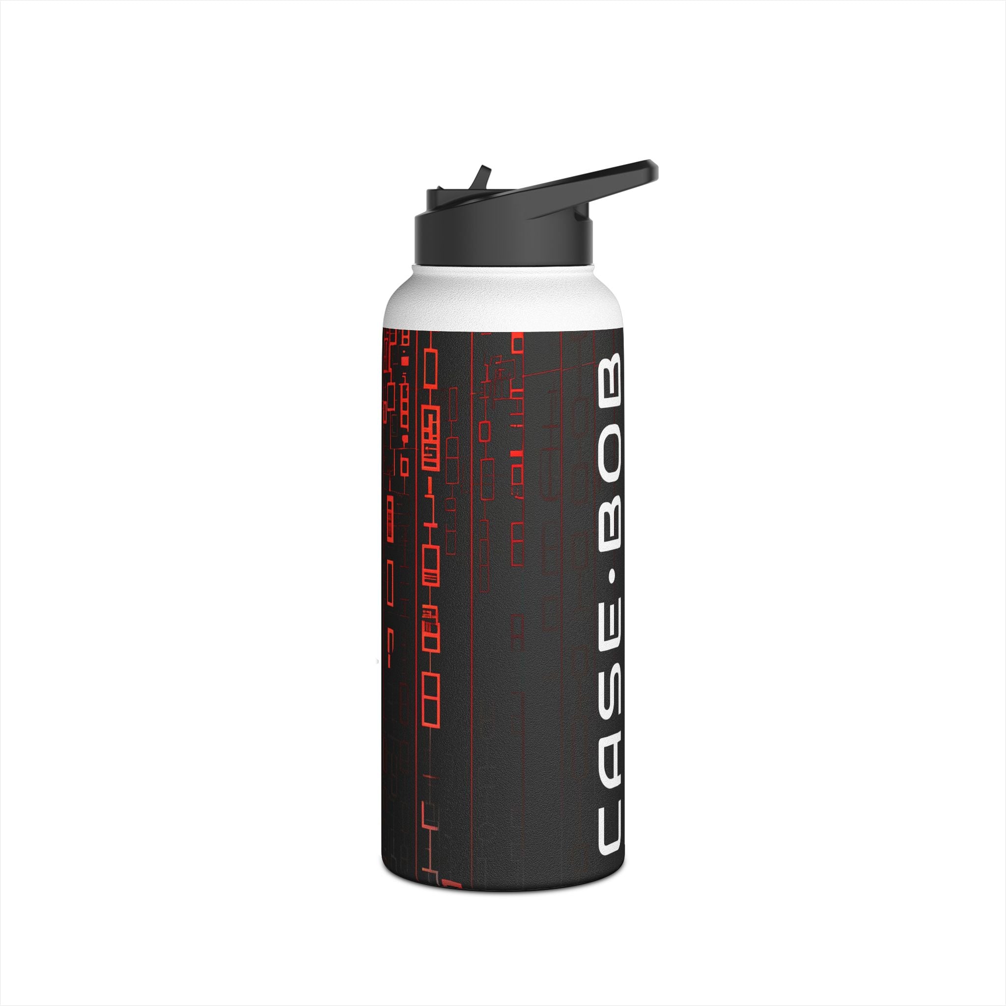 Crimson Columns - Stainless Steel Water Bottle