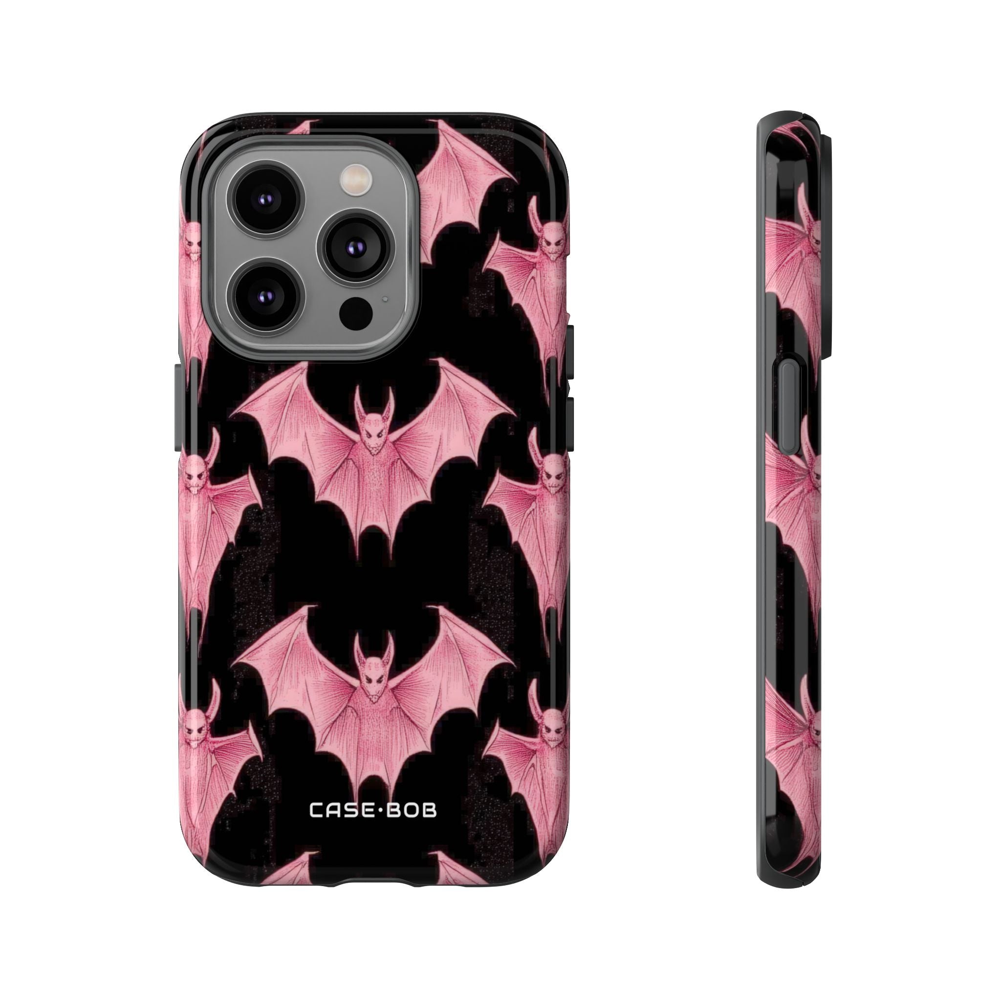 Pink Batwave iPhone 14 Pro Case - Tough