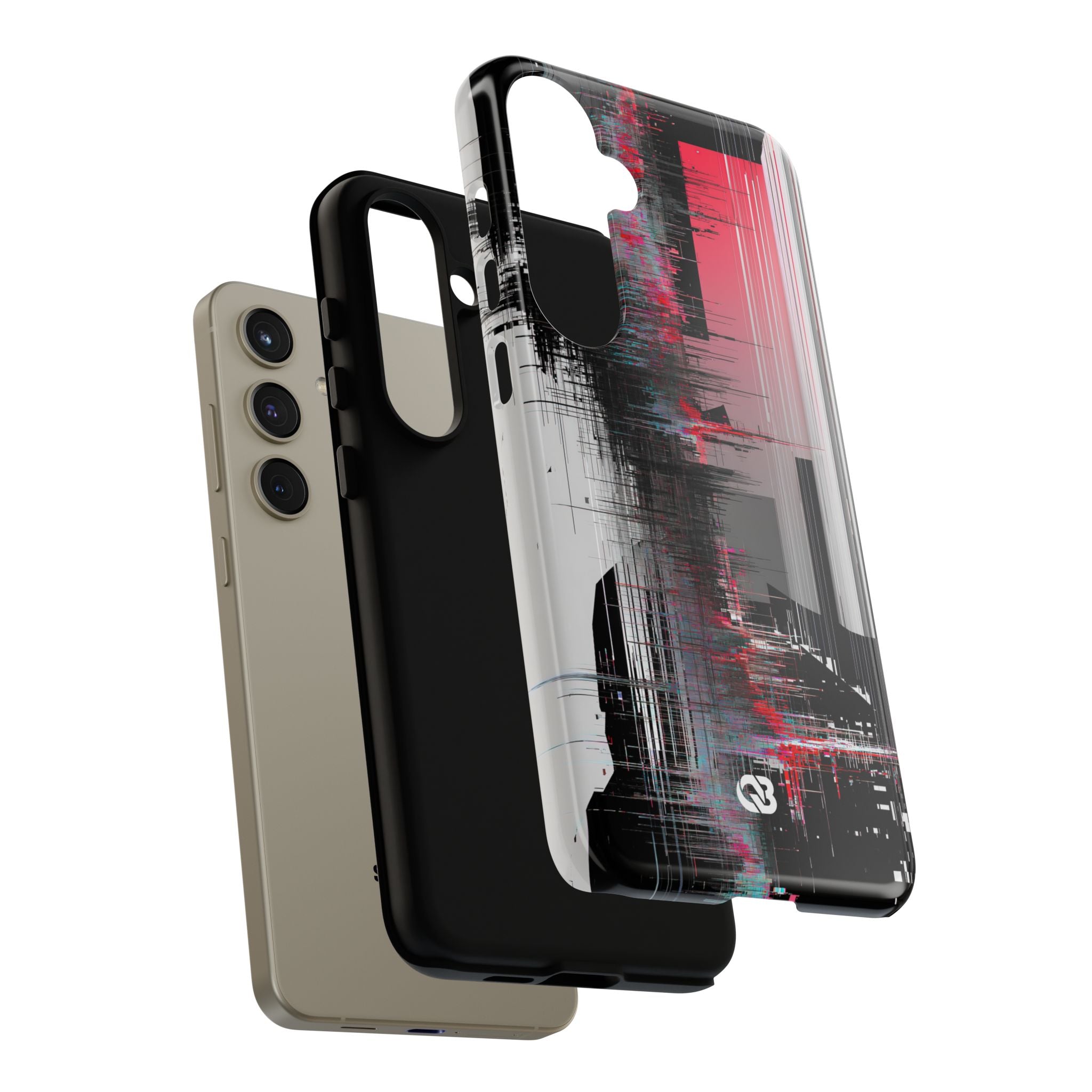 Black Tough Phone Case for Samsung - Crimson Data Leak