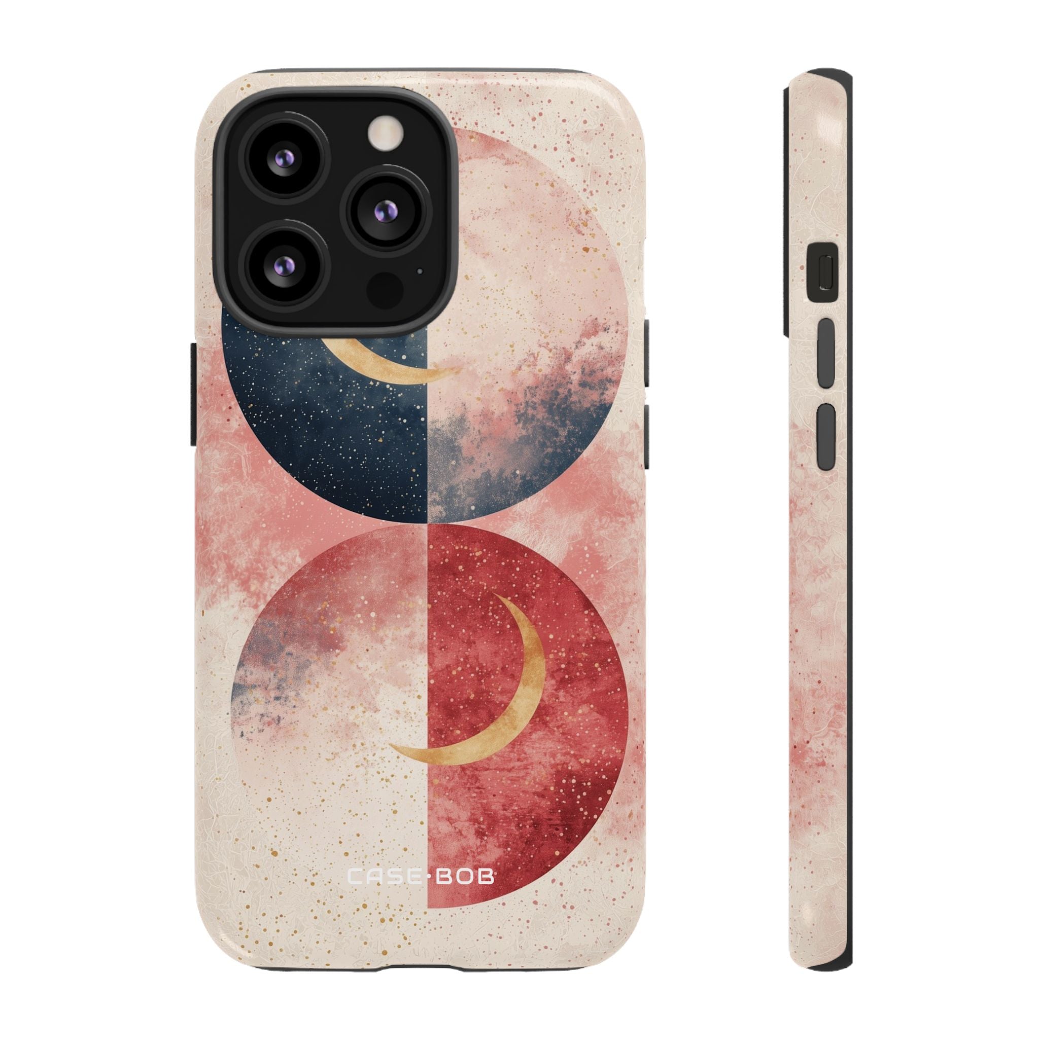 Golden Crescent Circles iPhone 13 Pro Case - Tough