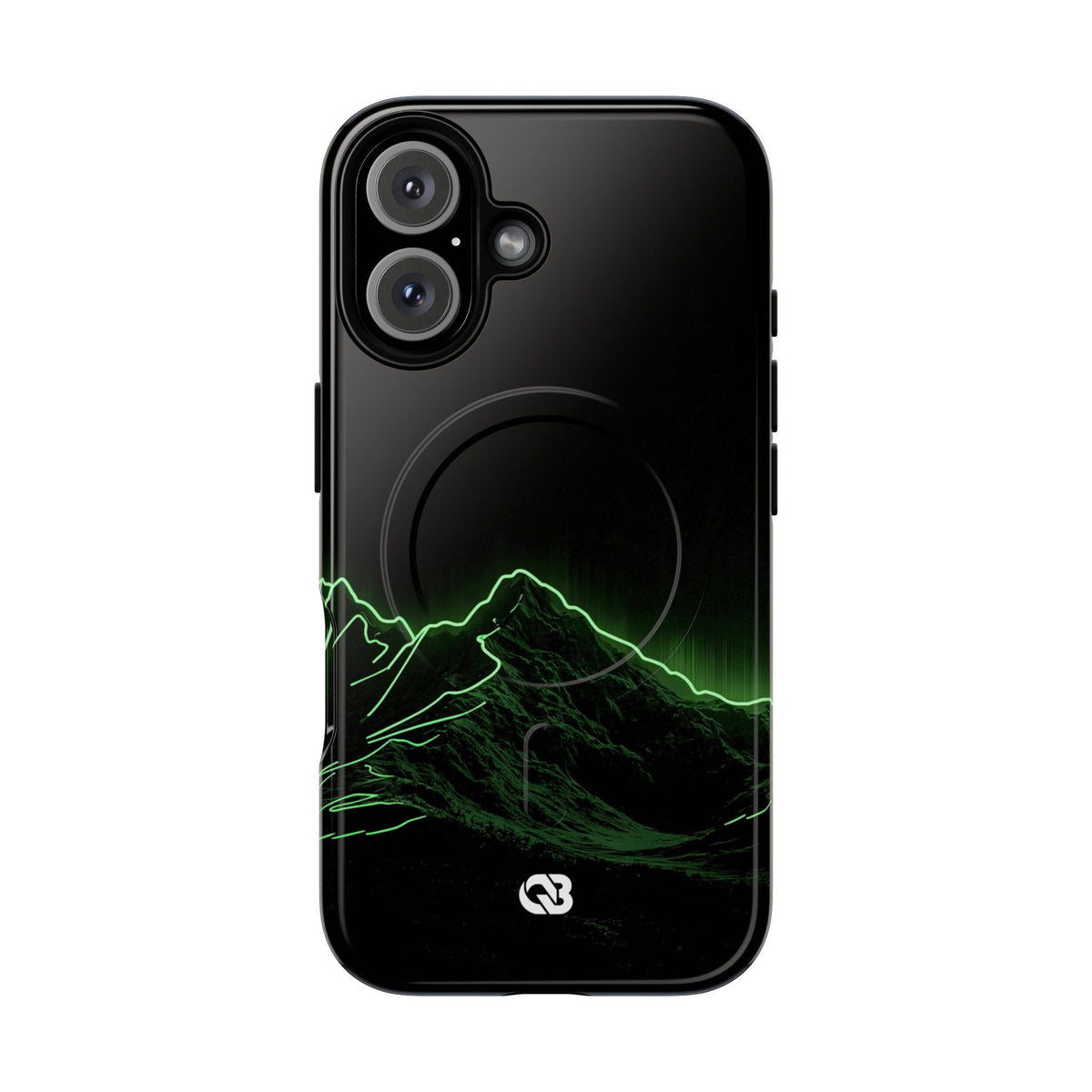 Nordic Mountain Contour · Tough 2.0 Magnetic Phone Case for iPhone · Black