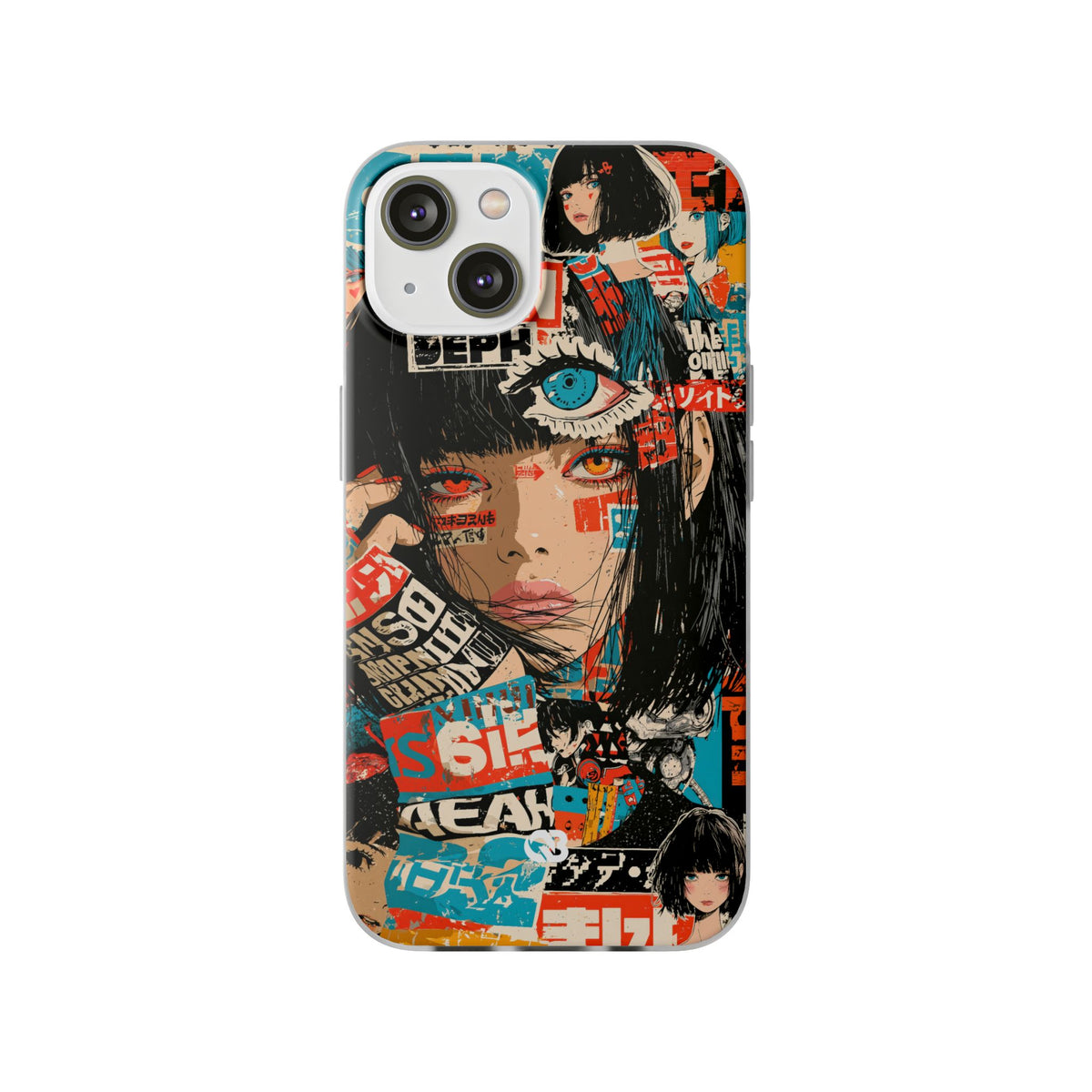Shibuya Street Collage · Lite Phone Case for iPhone · Red