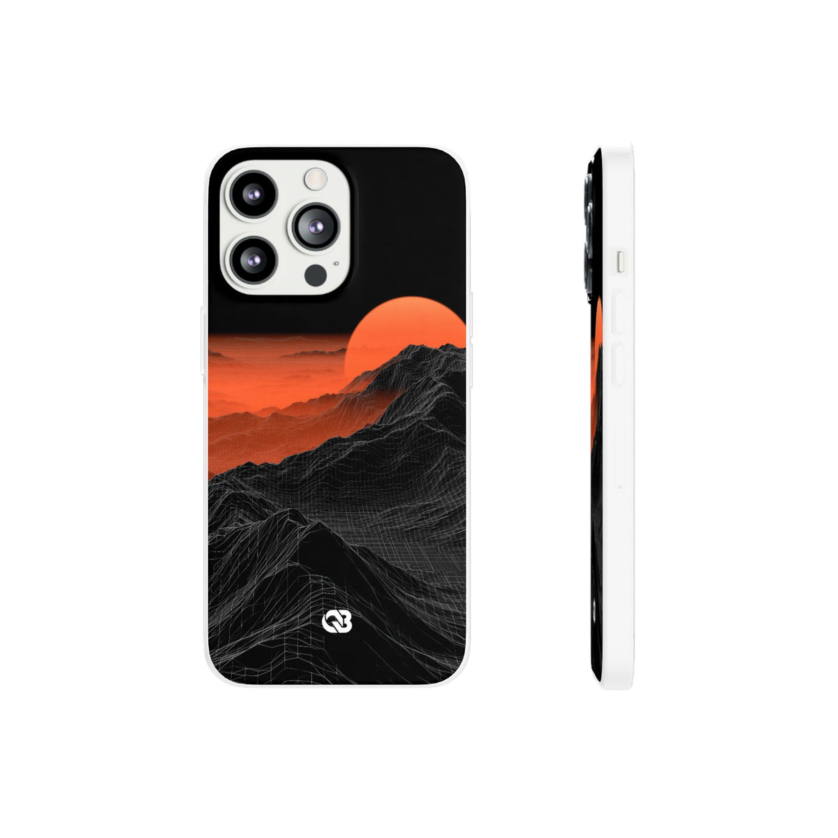 Solar Ridge Mesh · Lite Phone Case for iPhone · Black