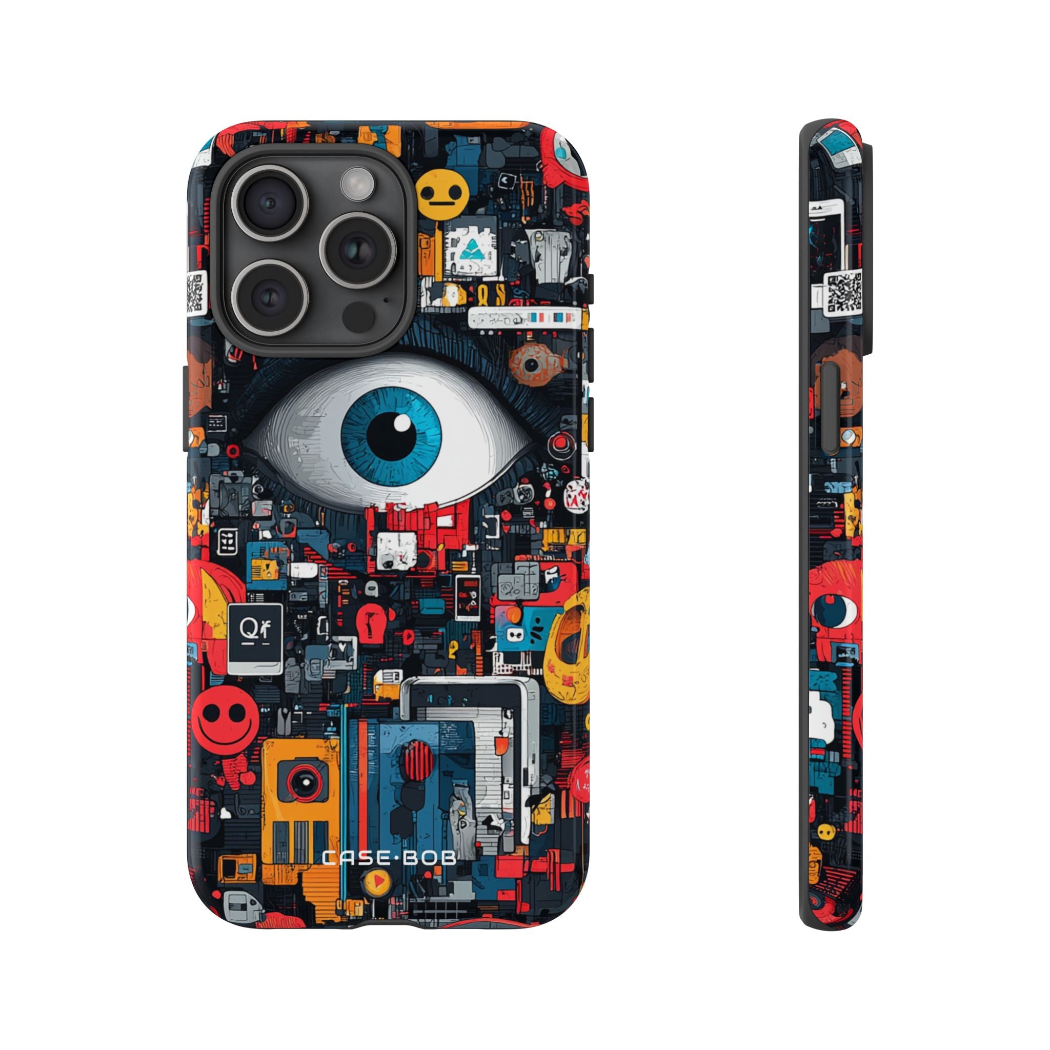 Digital Eye Blue iPhone 15 Pro Max Skal - Tough