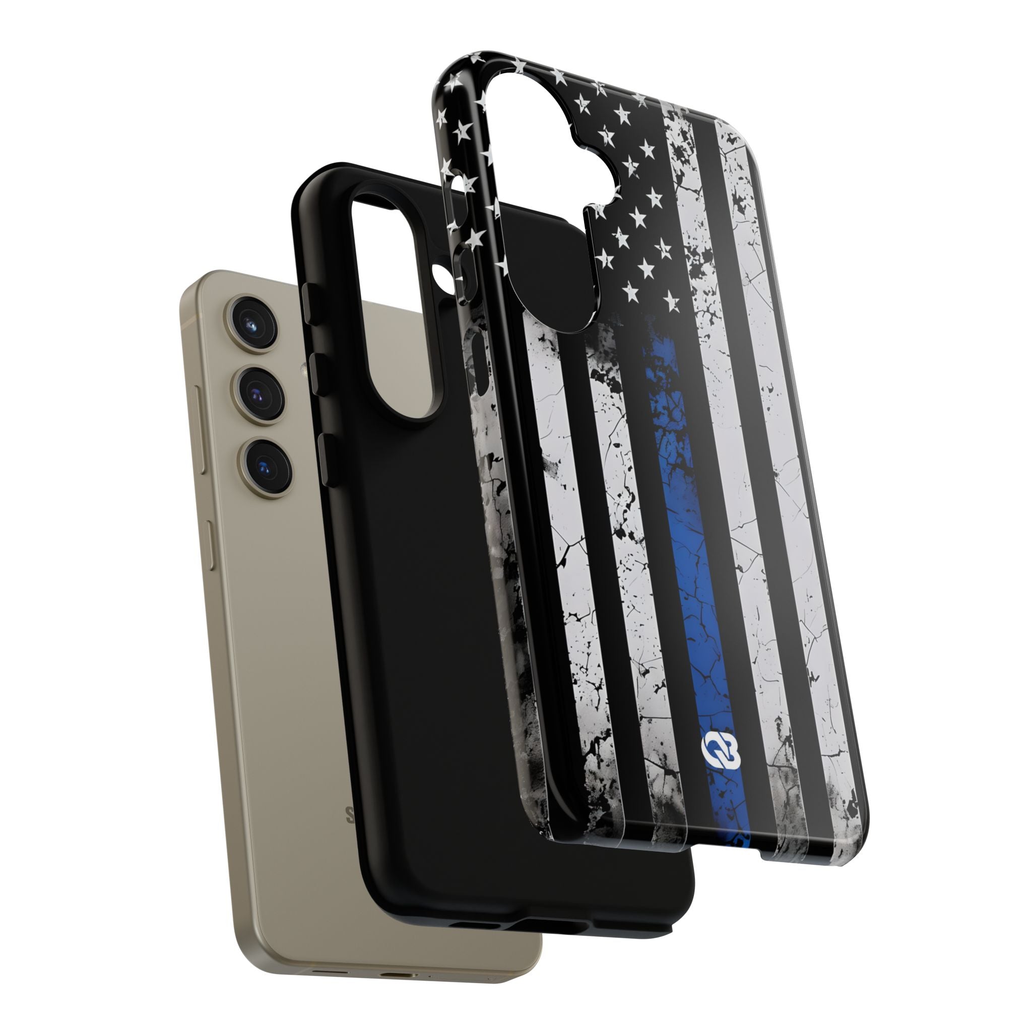 Gritty Cobalt Flag · Tough Handyhülle für Samsung