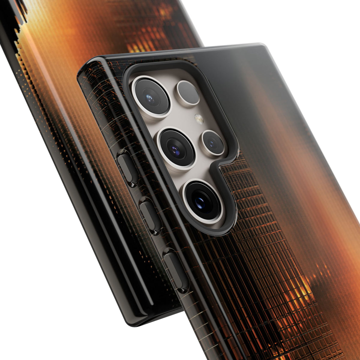 Luminous Grid · Tough Phone Case for Samsung · Black