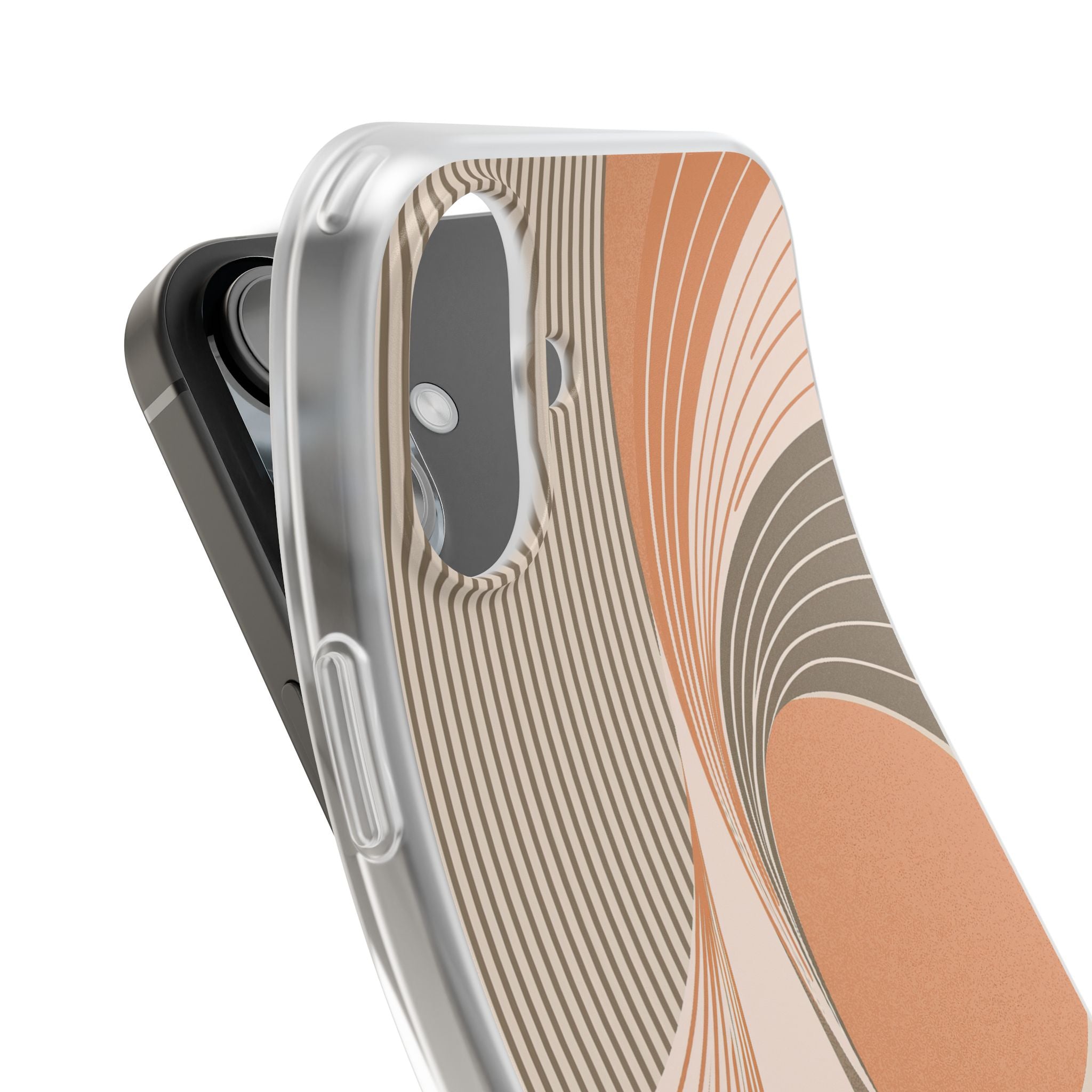 Orange Lite Phone Case for iPhone - Desert Arc Horizon