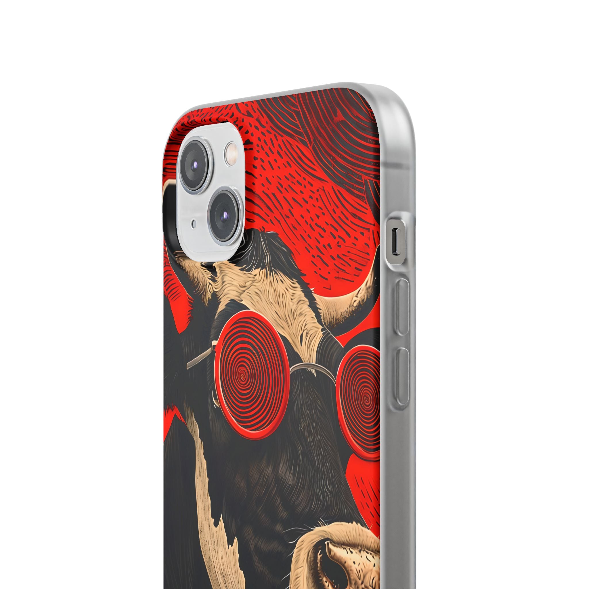 Hypnotic Cow iPhone 14 Plus Case - Soft