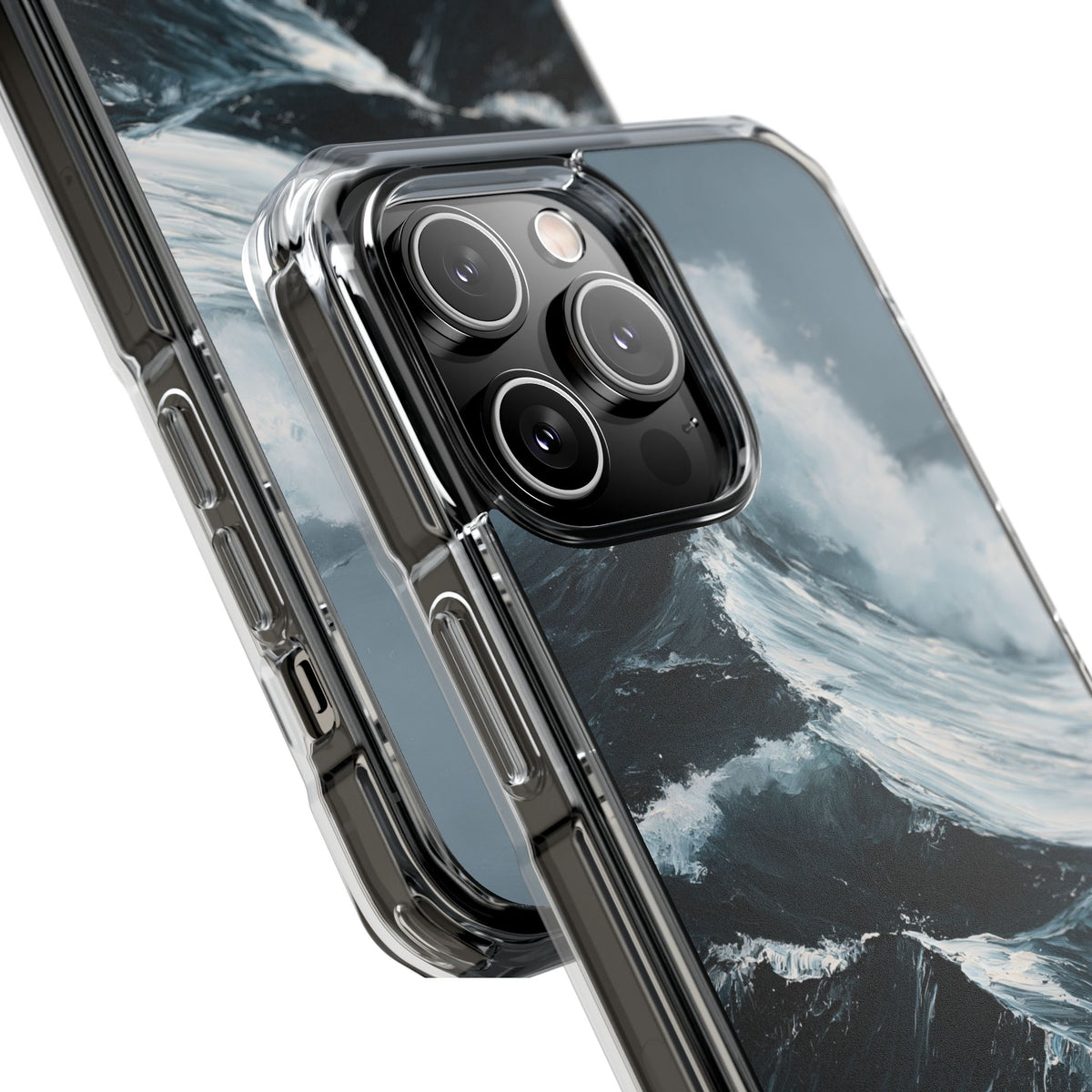 Nordic Swell · Clear Impact Magnetic Phone Case for iPhone · Blue