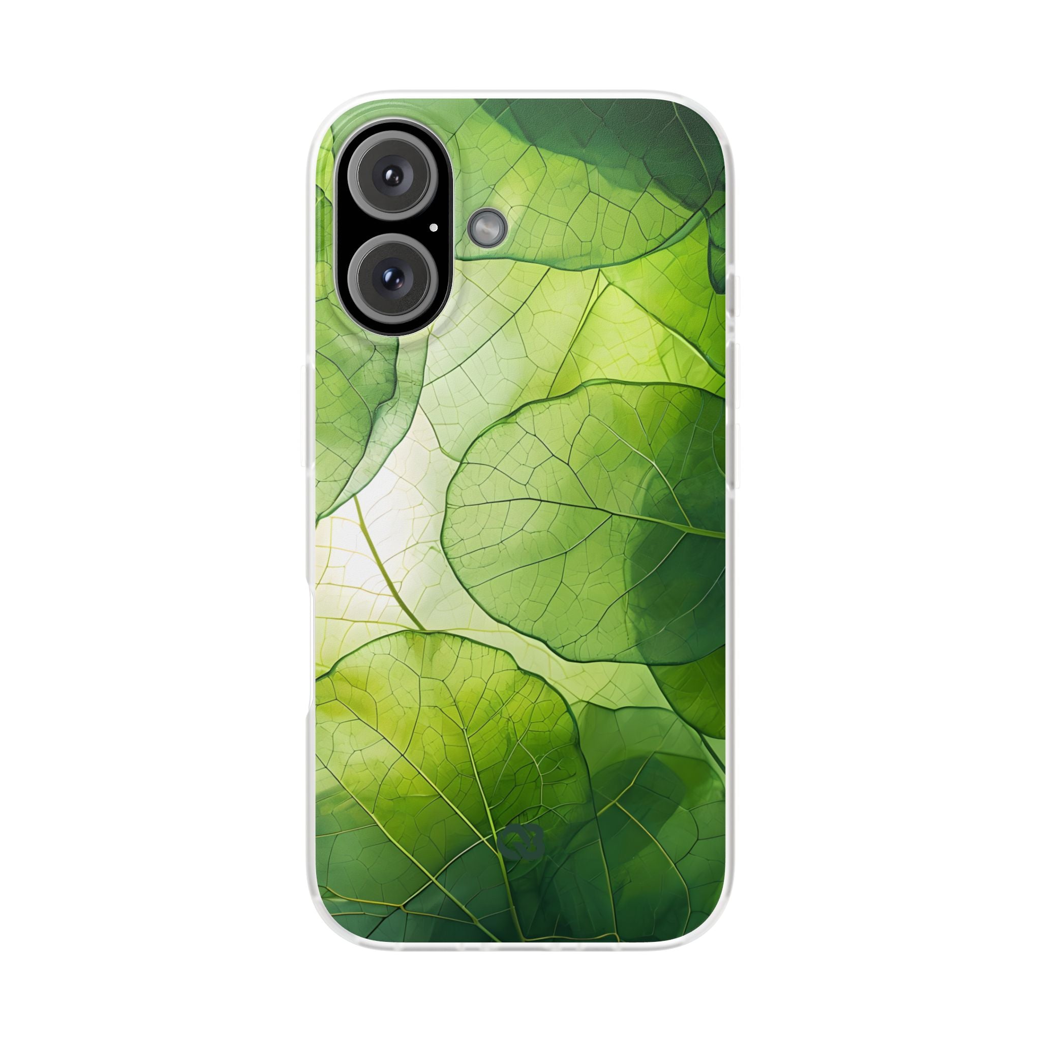 Emerald Leaf Veins · Soft Phone Case for iPhone