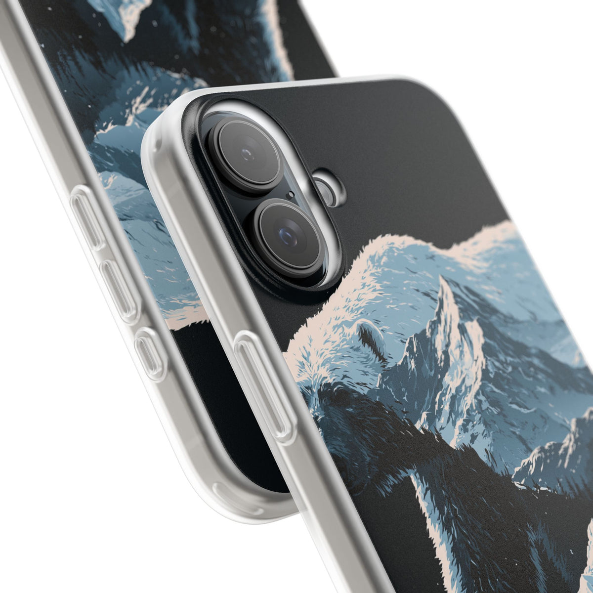 Nordic Arctic Bear · Lite Phone Case for iPhone · Black