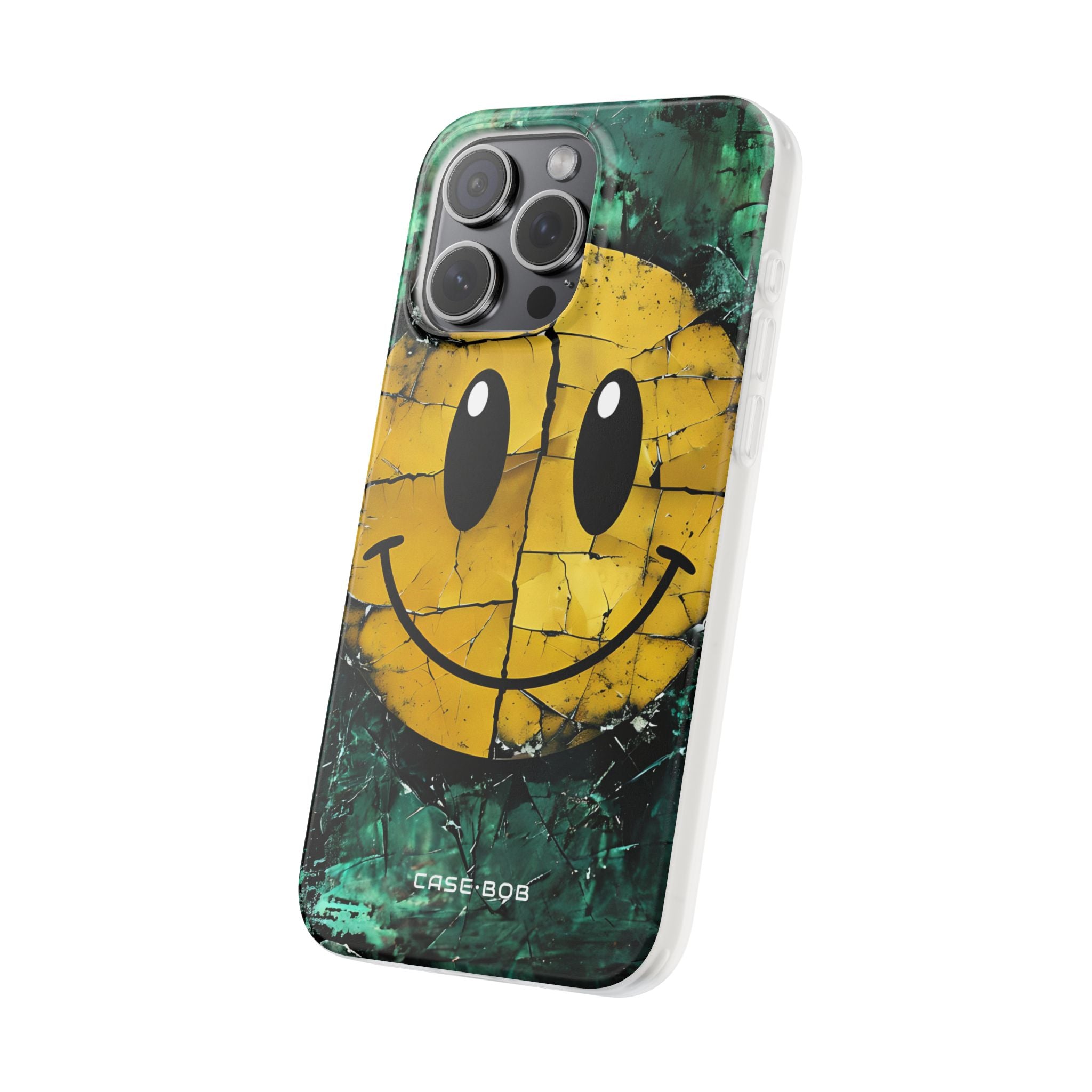 Zerbrochener Smiley iPhone 15 Pro Max Case - Soft