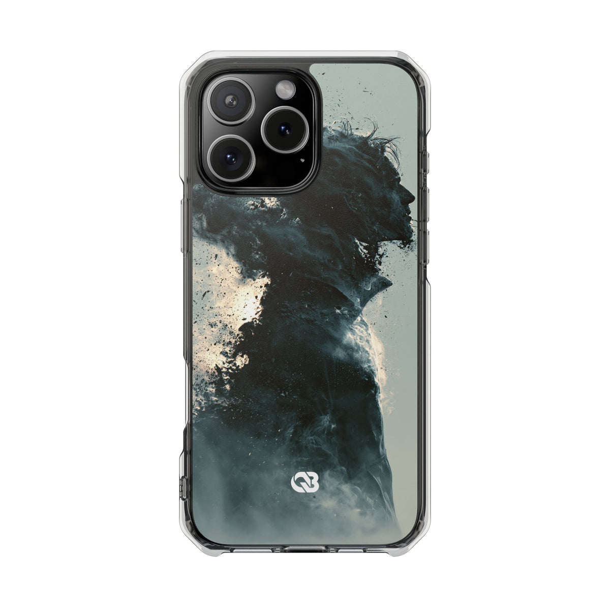 Ashen Dissolution · Clear Impact Magnetic Phone Case for iPhone · Black