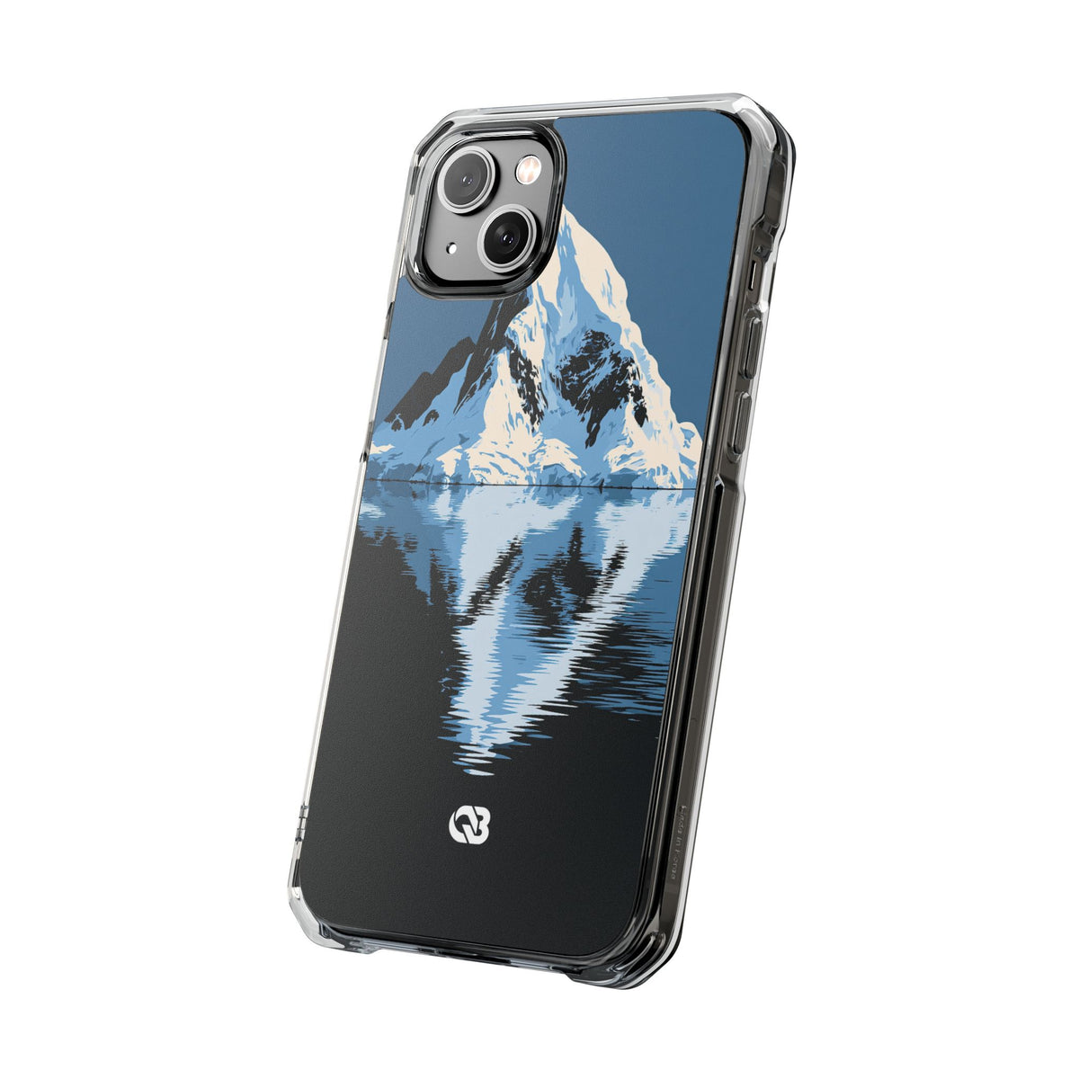 Glacial Horizon · Clear Impact Magnetic Phone Case for iPhone · Blue