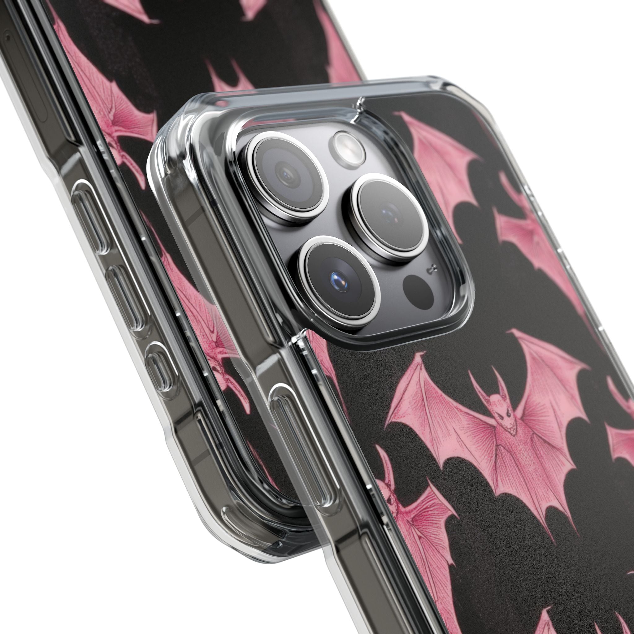 Pink Batwave iPhone 15 Pro Case - Impact