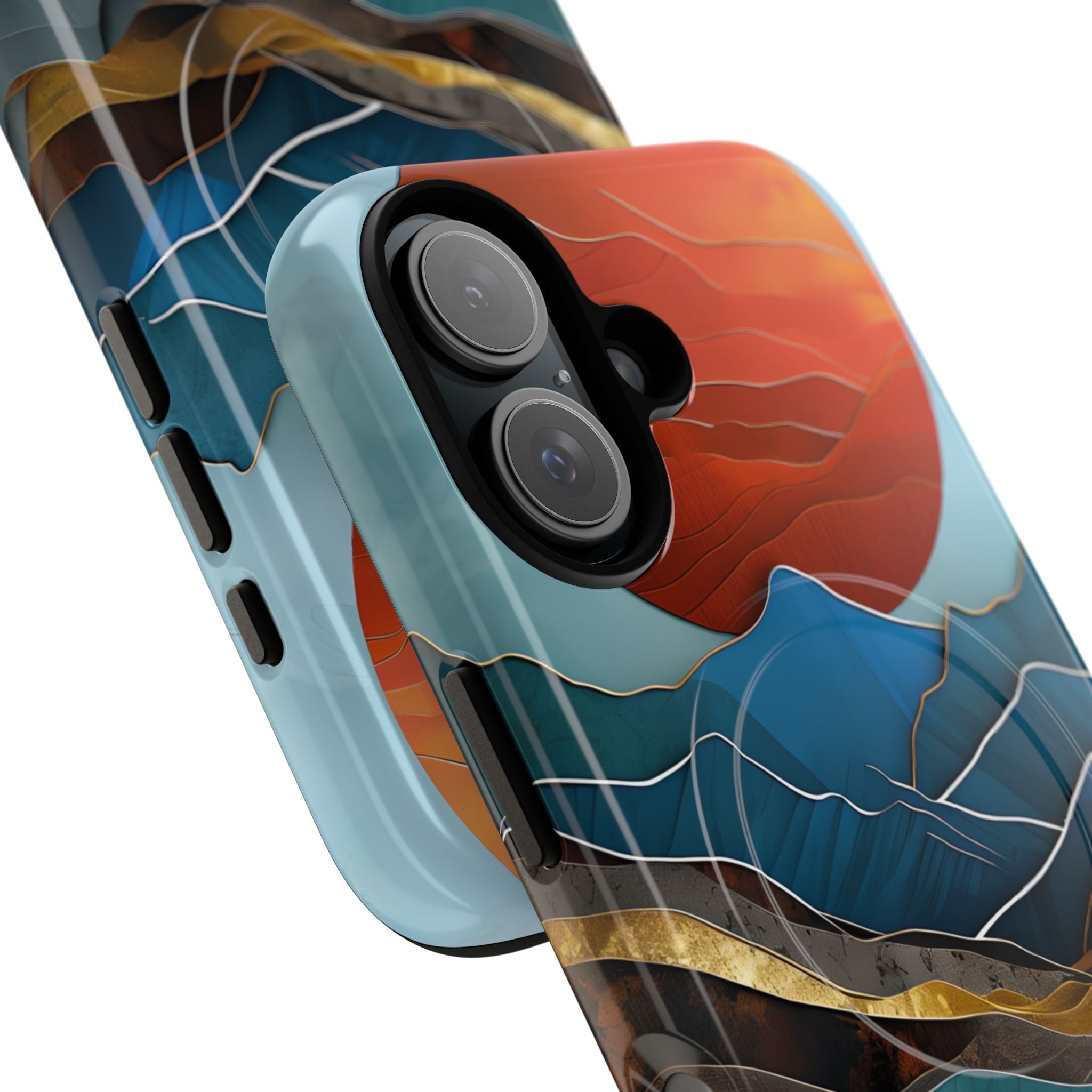 Molten Sun Peaks · Tough+ etui na telefon dla iPhone · Magsafe