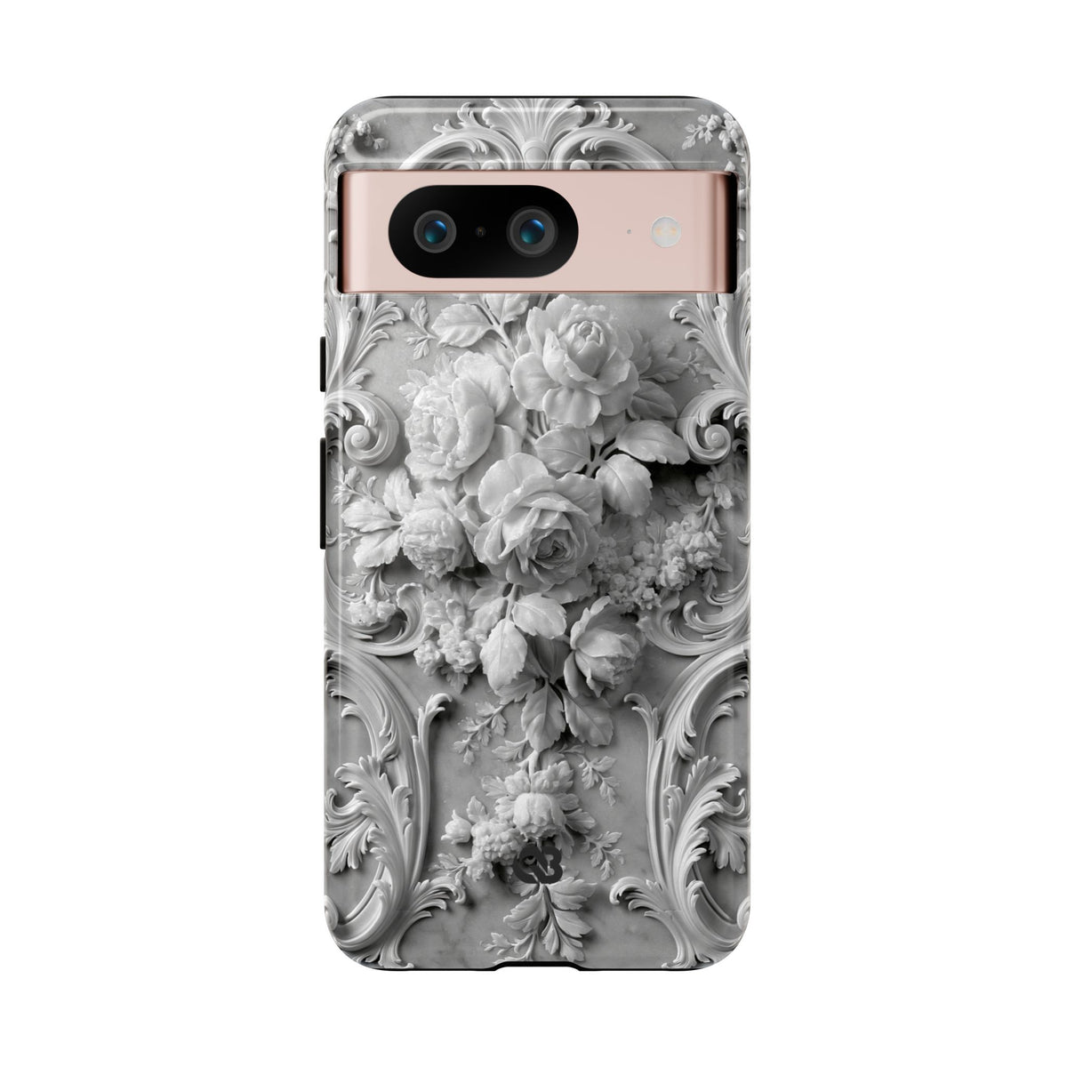 Rococo Marble Rose · Tough Phone Case for Pixel · White