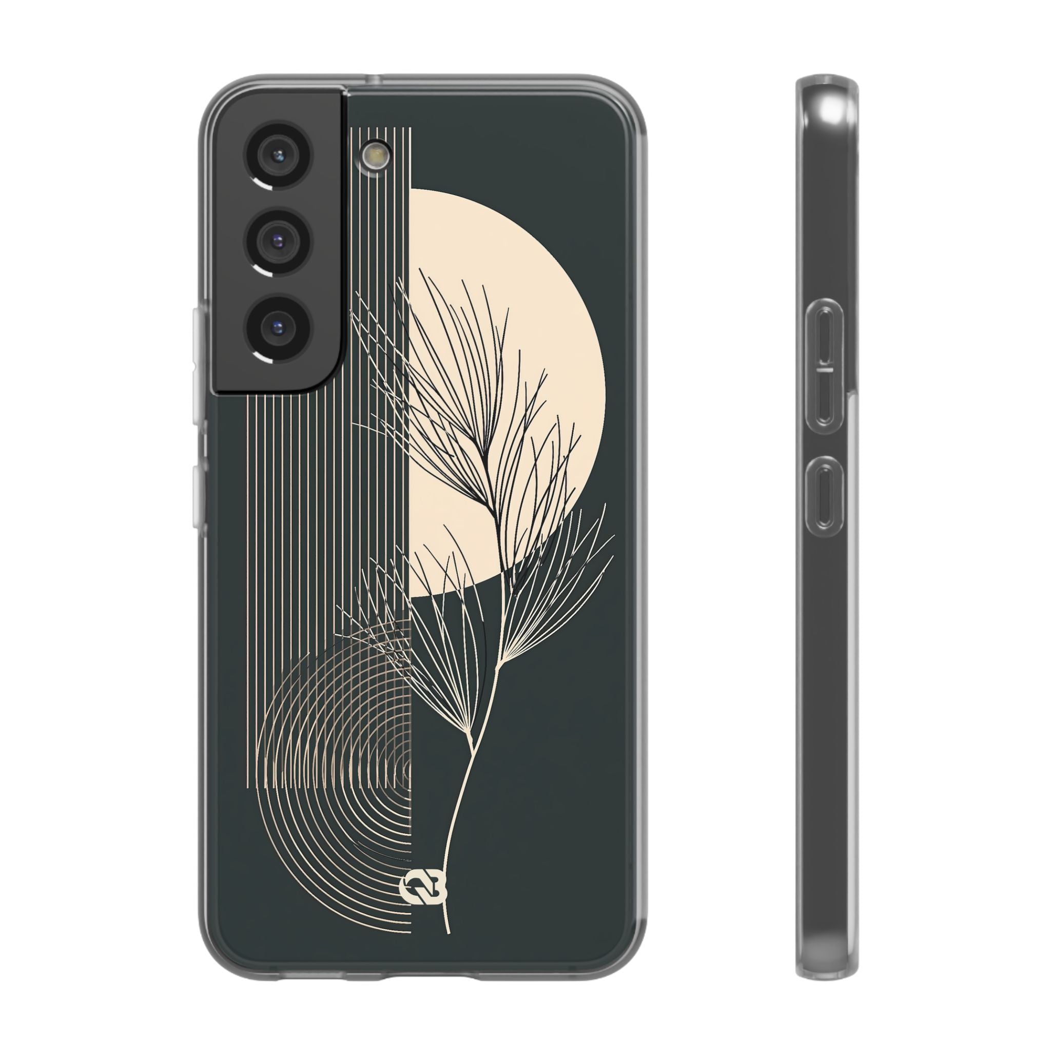 Black Lite Phone Case for Samsung - Obsidian Sand Willow