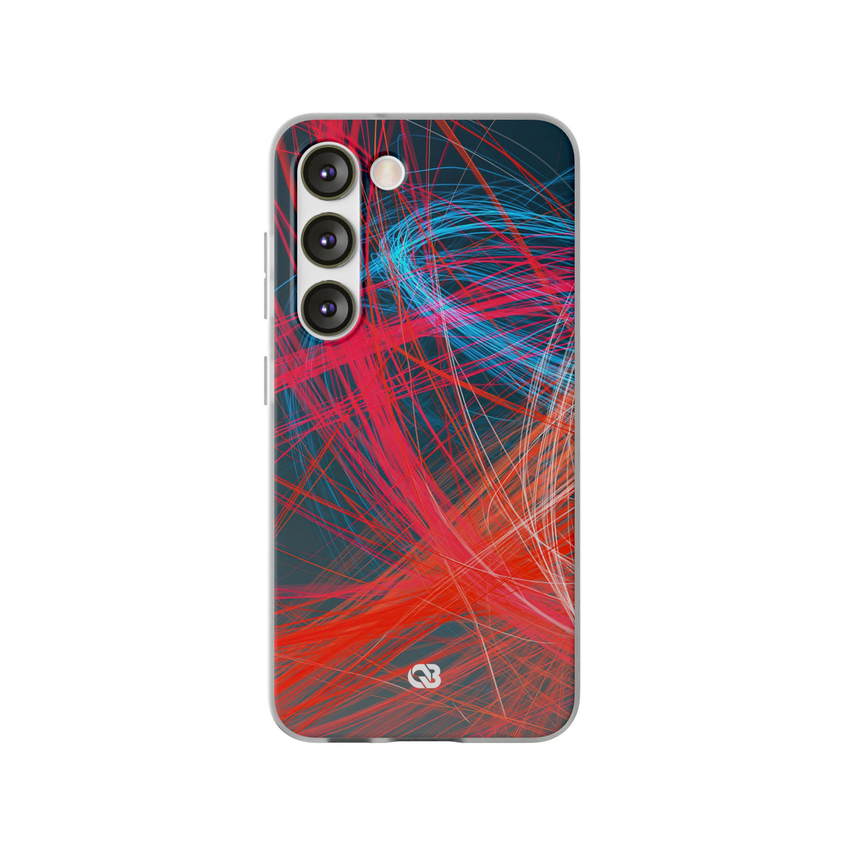 Neon Fiber Stream · Lite Phone Case for Samsung · Red