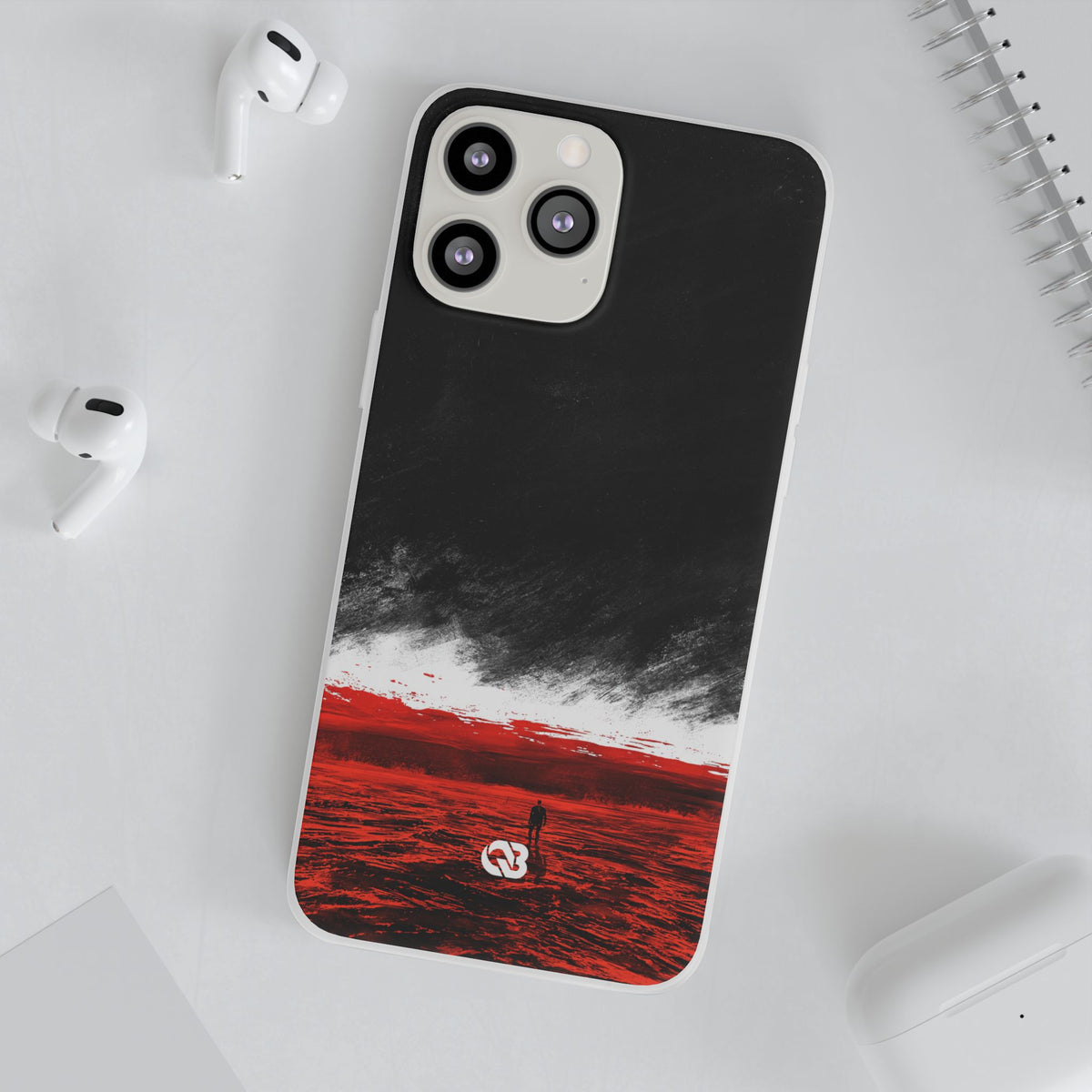 Crimson Void · Lite Phone Case for iPhone · Black