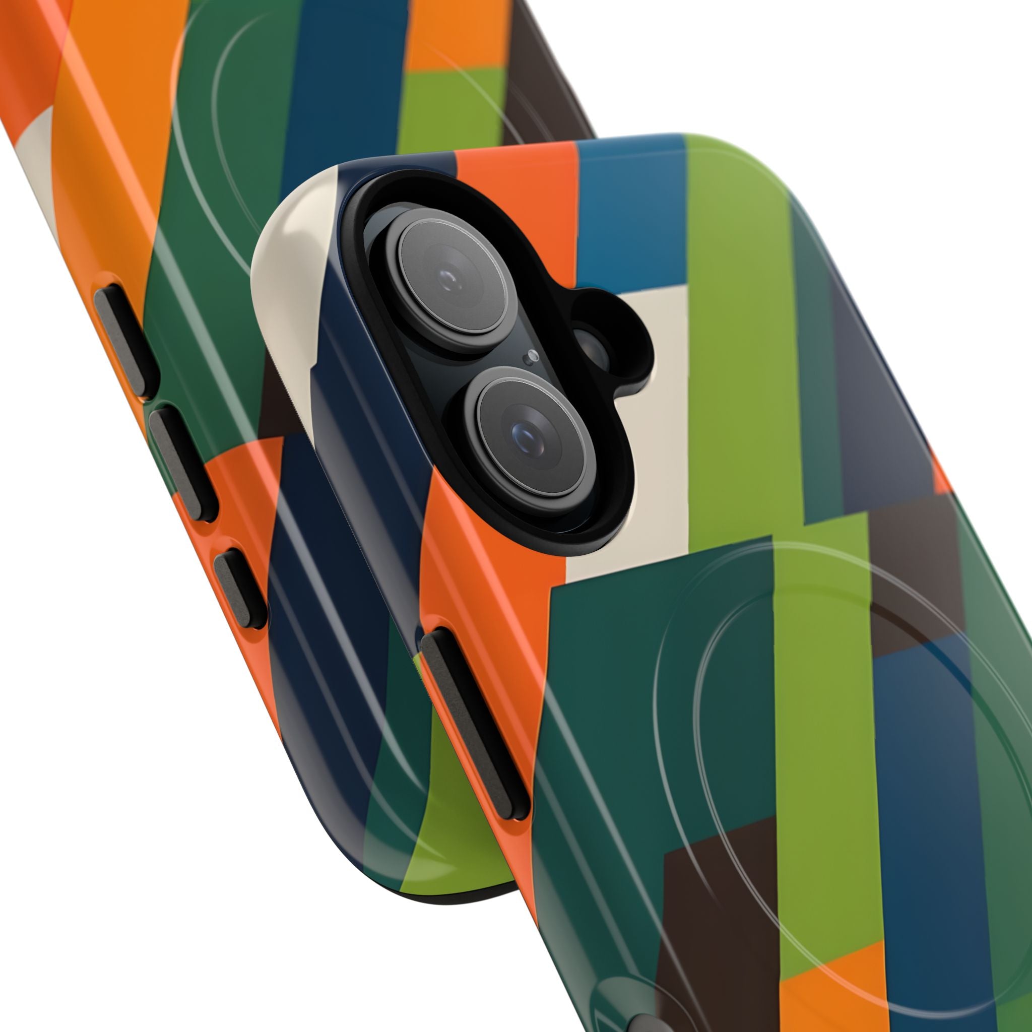 Diagonale Vlam iPhone 16 Cover - Tough+