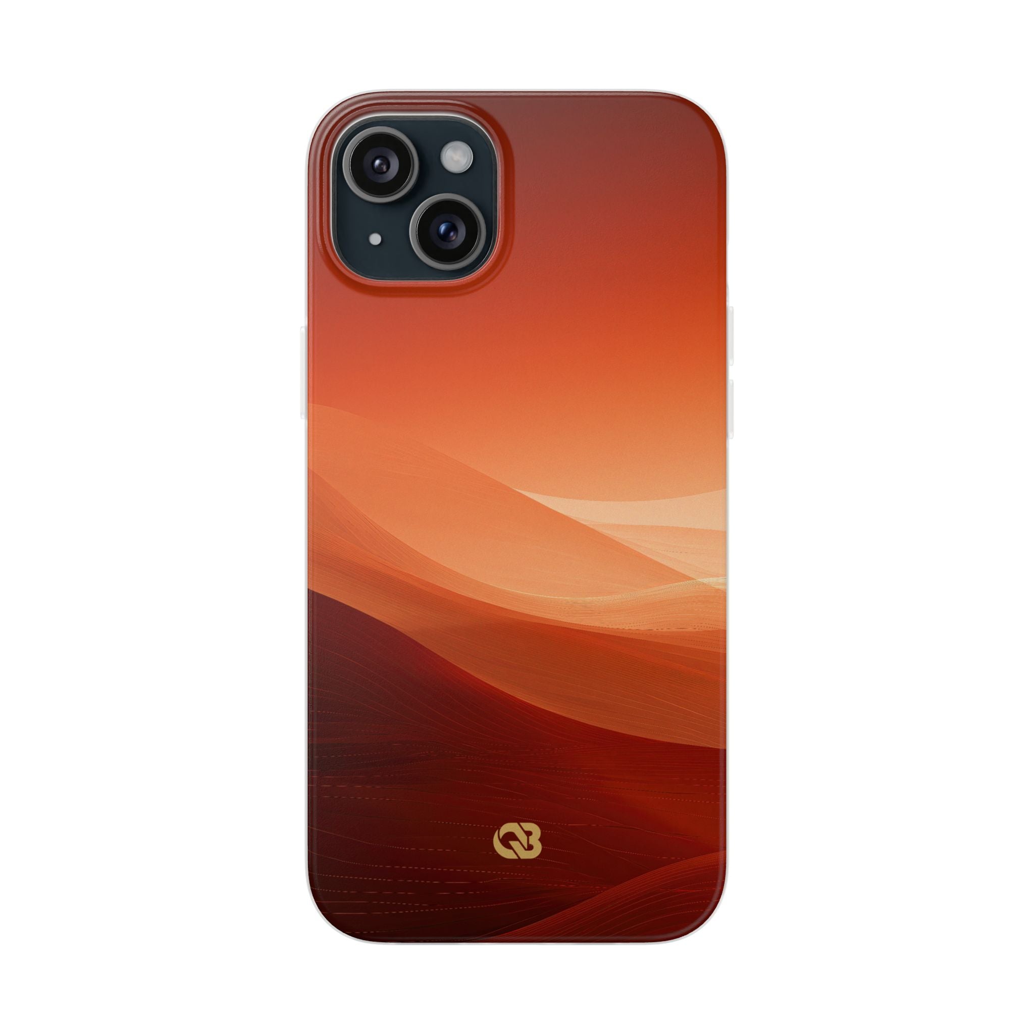 Orange Lite Phone Case for iPhone - Crimson Dune Gradient