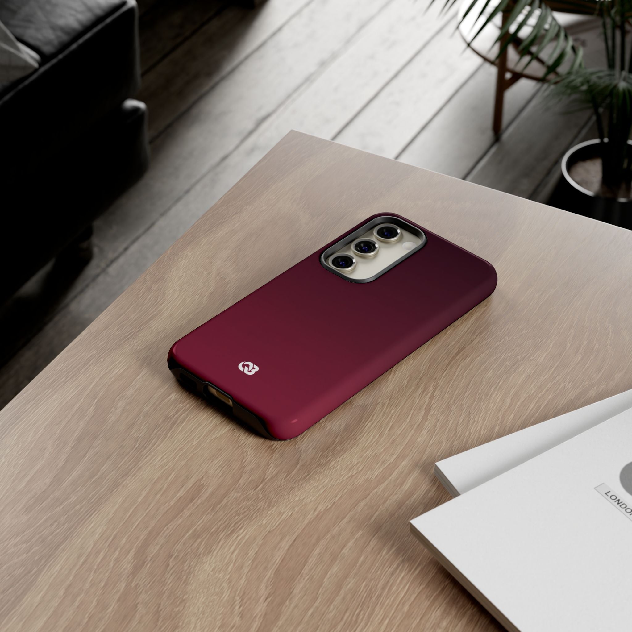 Red Tough Phone Case for Samsung - Deep Sangria Gradient