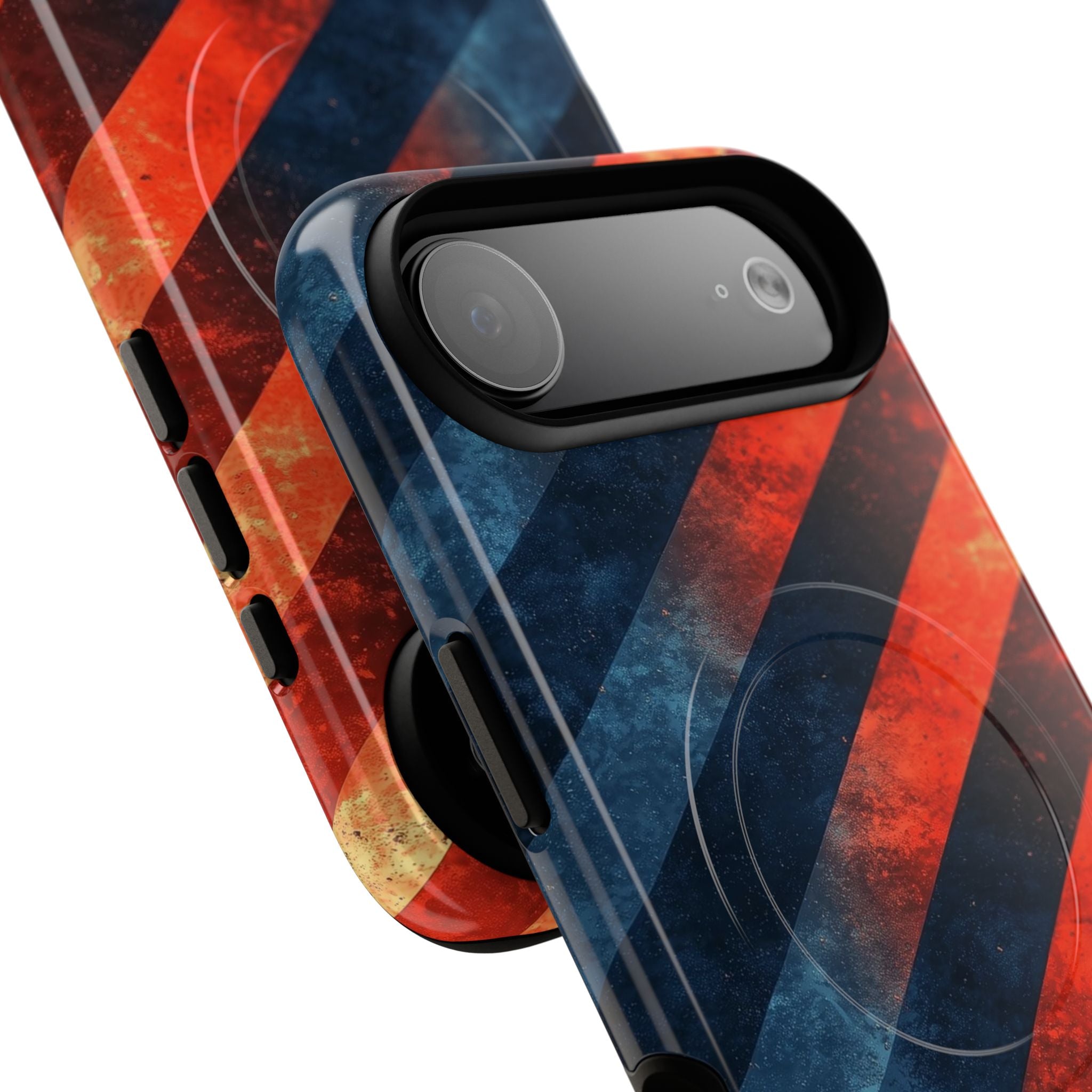 Diagonal Stripes Blaze iPhone 17 Air Case - Tough+ - CASE•BOB