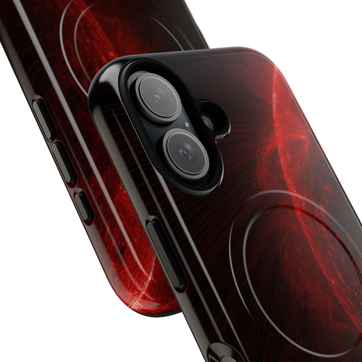Red Tough 2.0 Magsafe Phone Case for iPhone - Solar Crimson Flare