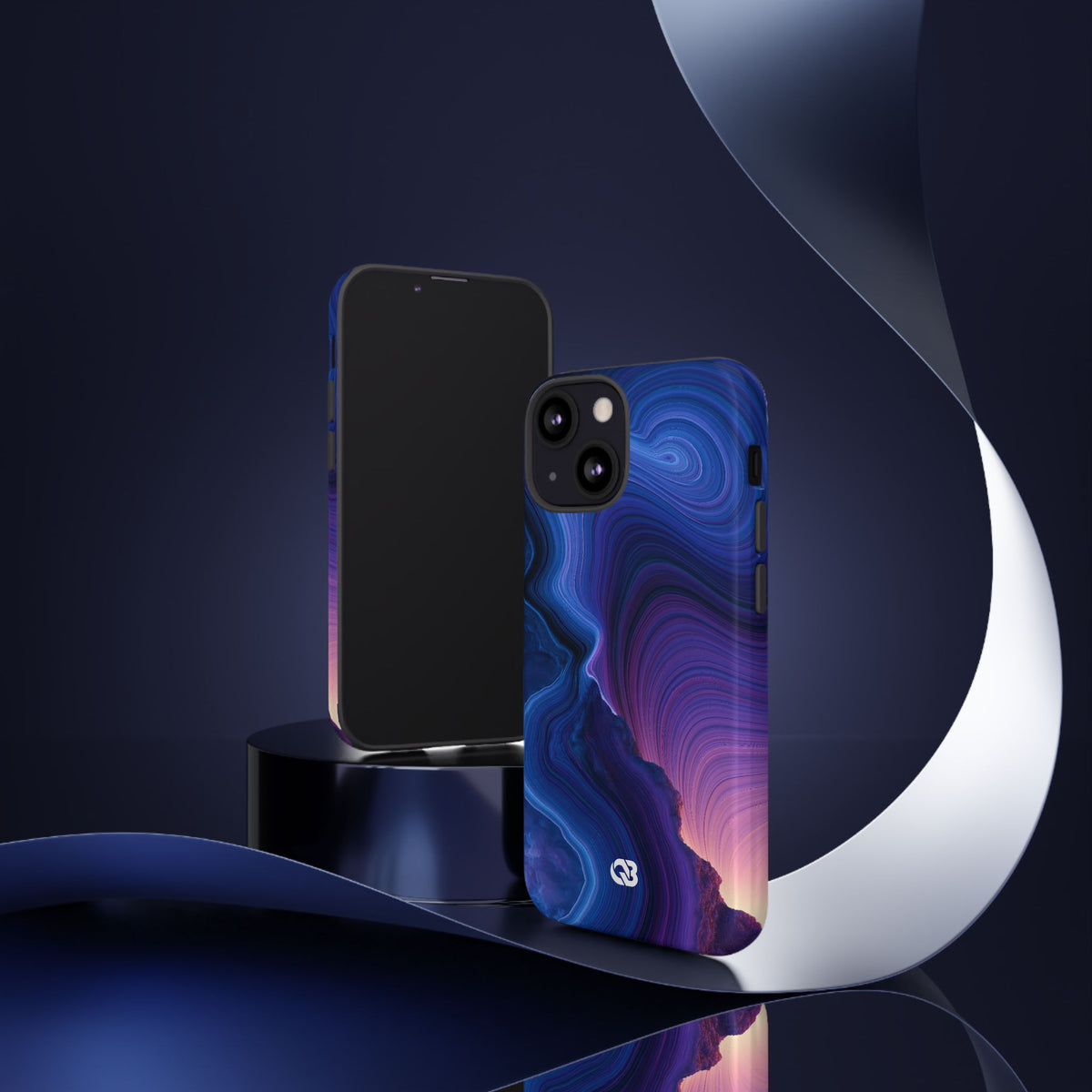 Radiant Strata · Tough Phone Case for iPhone · Blue