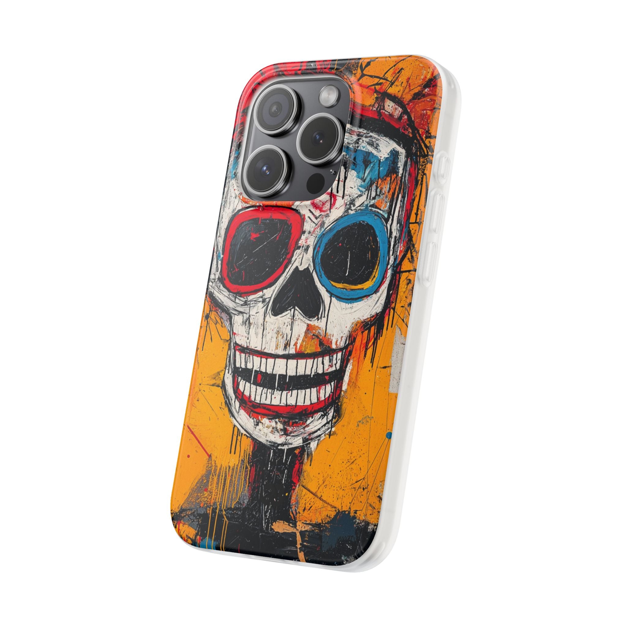 Vivid Graffiti Skull · Soft Custodia per iPhone