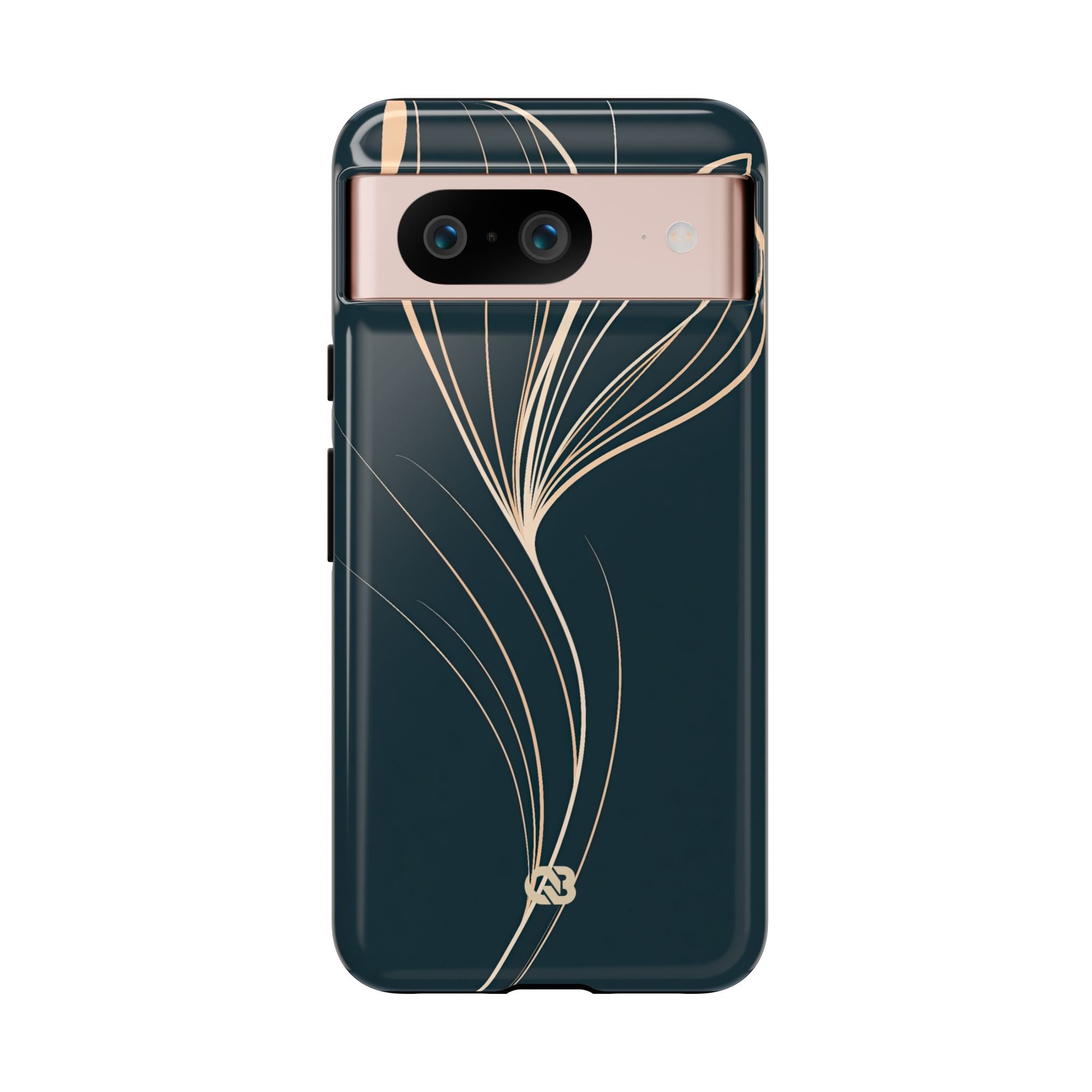 Teal Tough Phone Case for Google Pixel - Sandstone Silk Flora