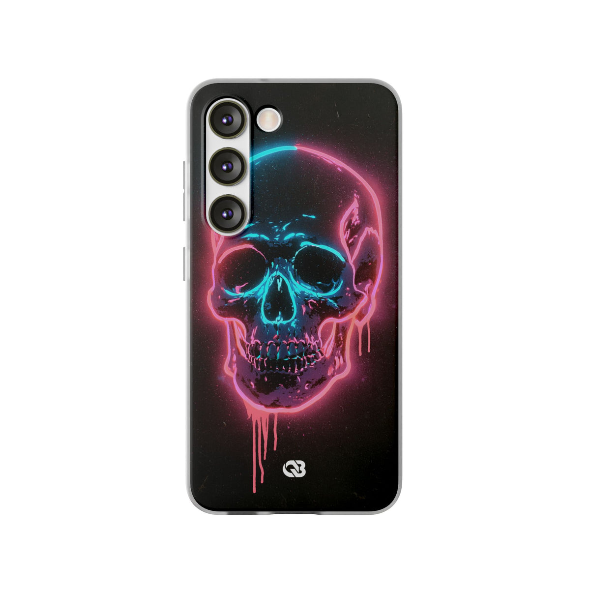 Neon Drip Skull · Lite Phone Case for Samsung · Black